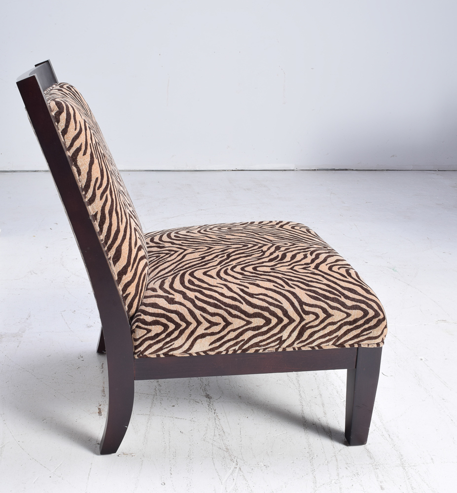 Zebra Print Accent Chair EBTH