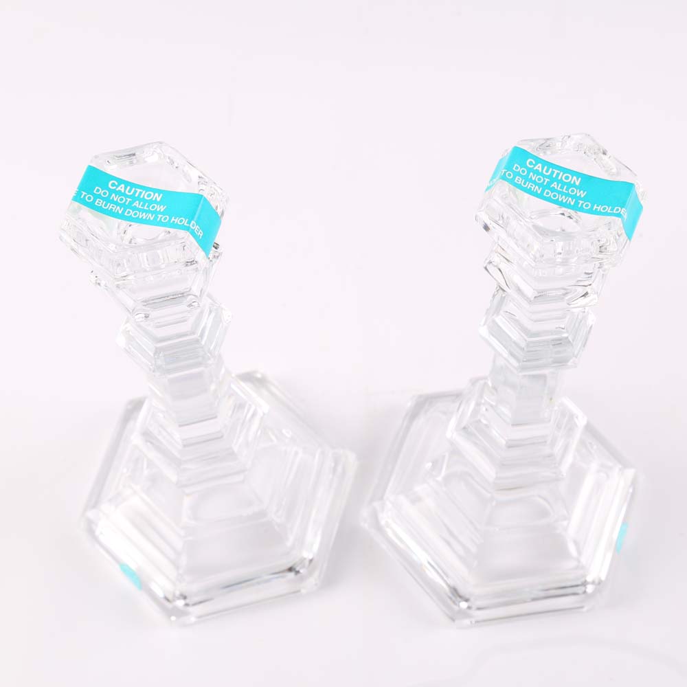 Tiffany & Co. "Plymouth" Crystal Candlesticks EBTH