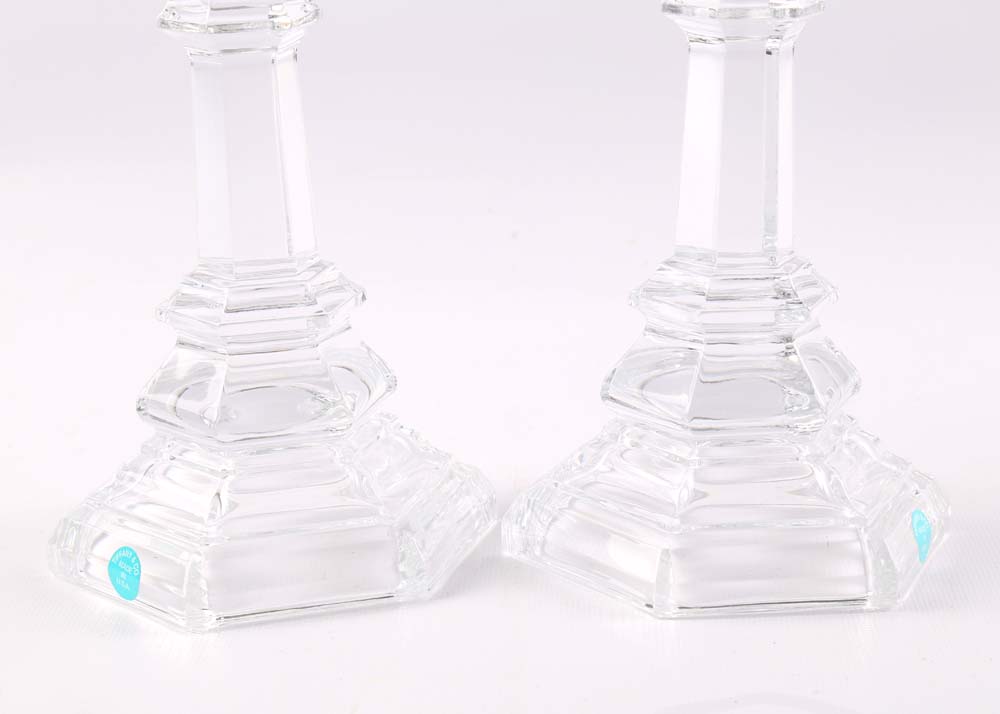 Tiffany & Co. "Plymouth" Crystal Candlesticks EBTH