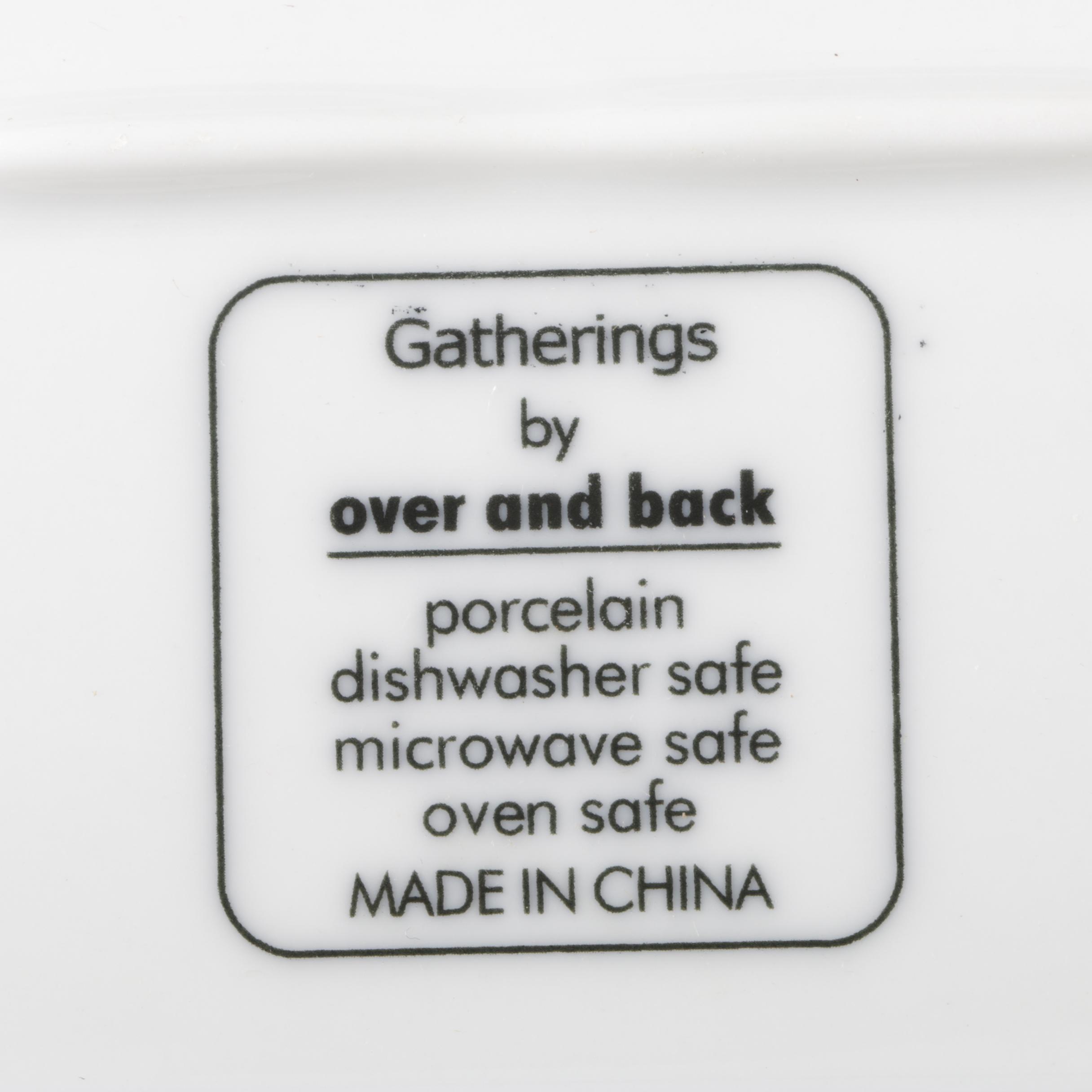 Over and Back "Gatherings" Porcelain Serving Platter EBTH