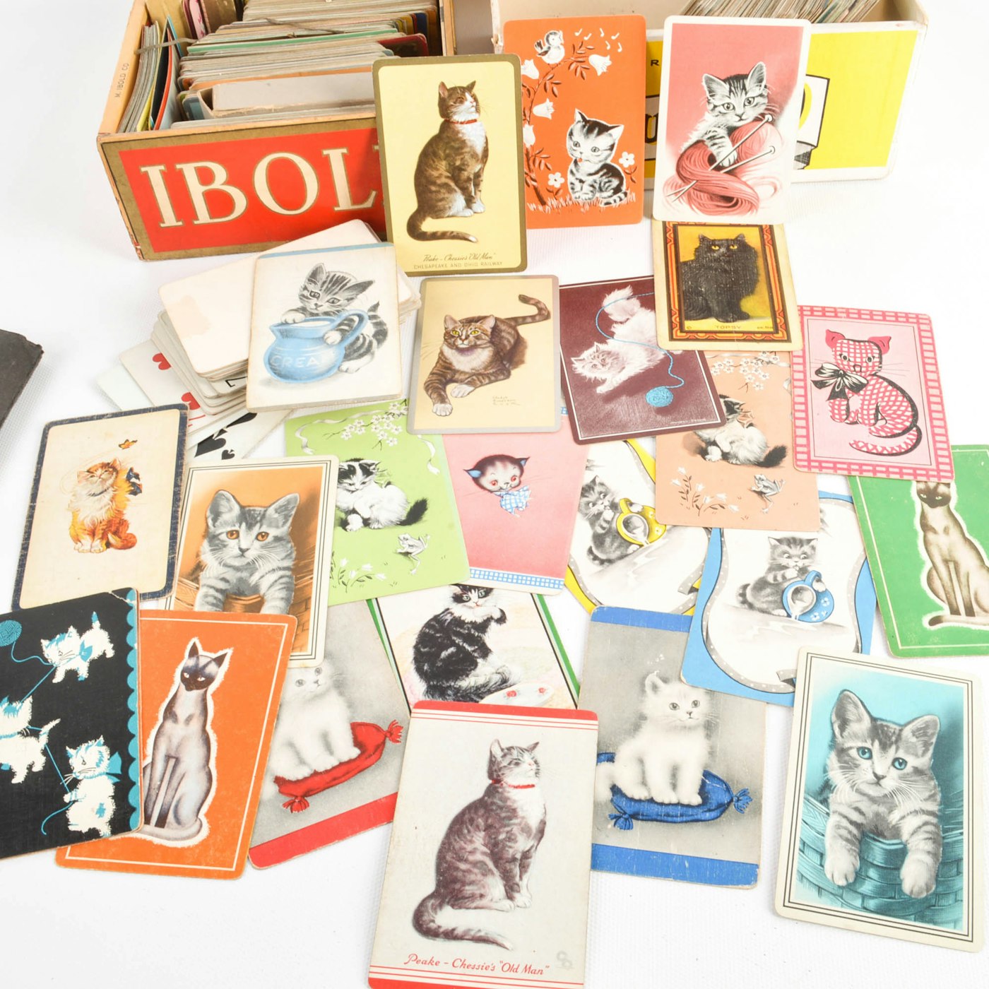 us playing card samples with assorted print and blank