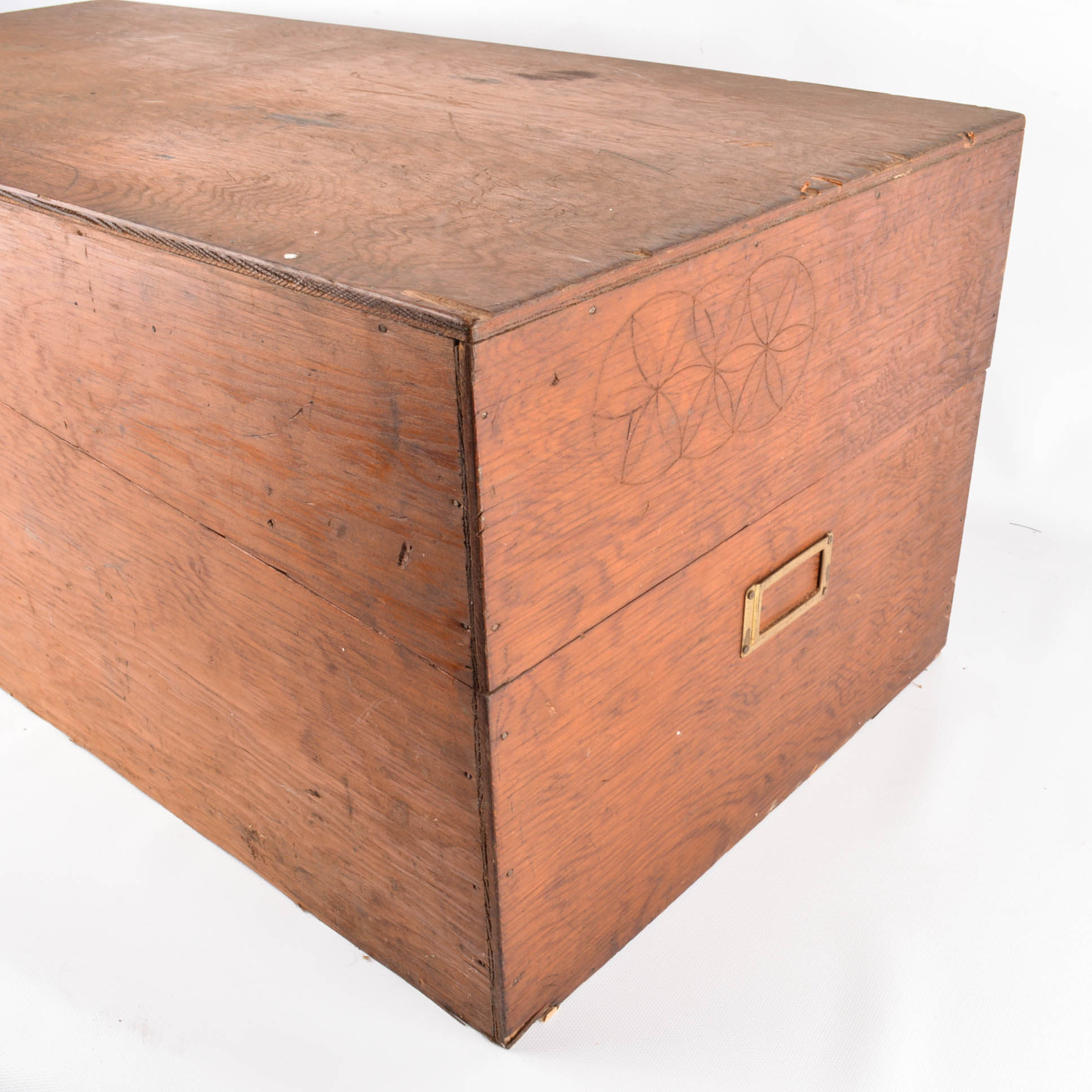 Vintage Wooden File Box EBTH