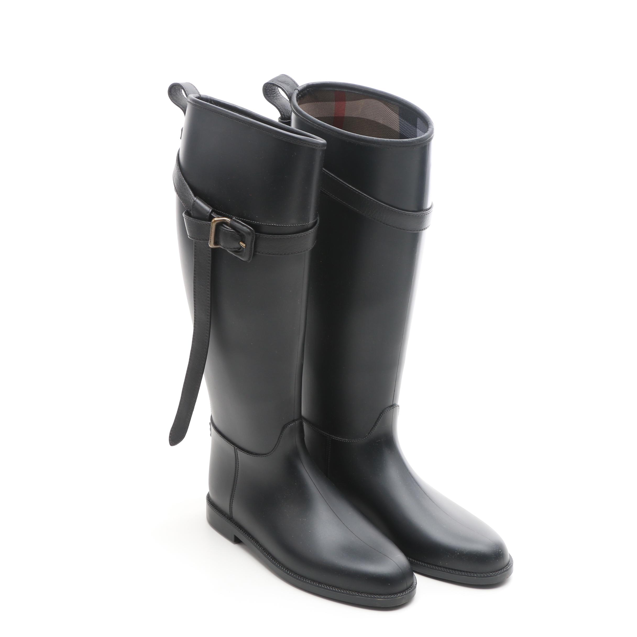 burberry rubber boots