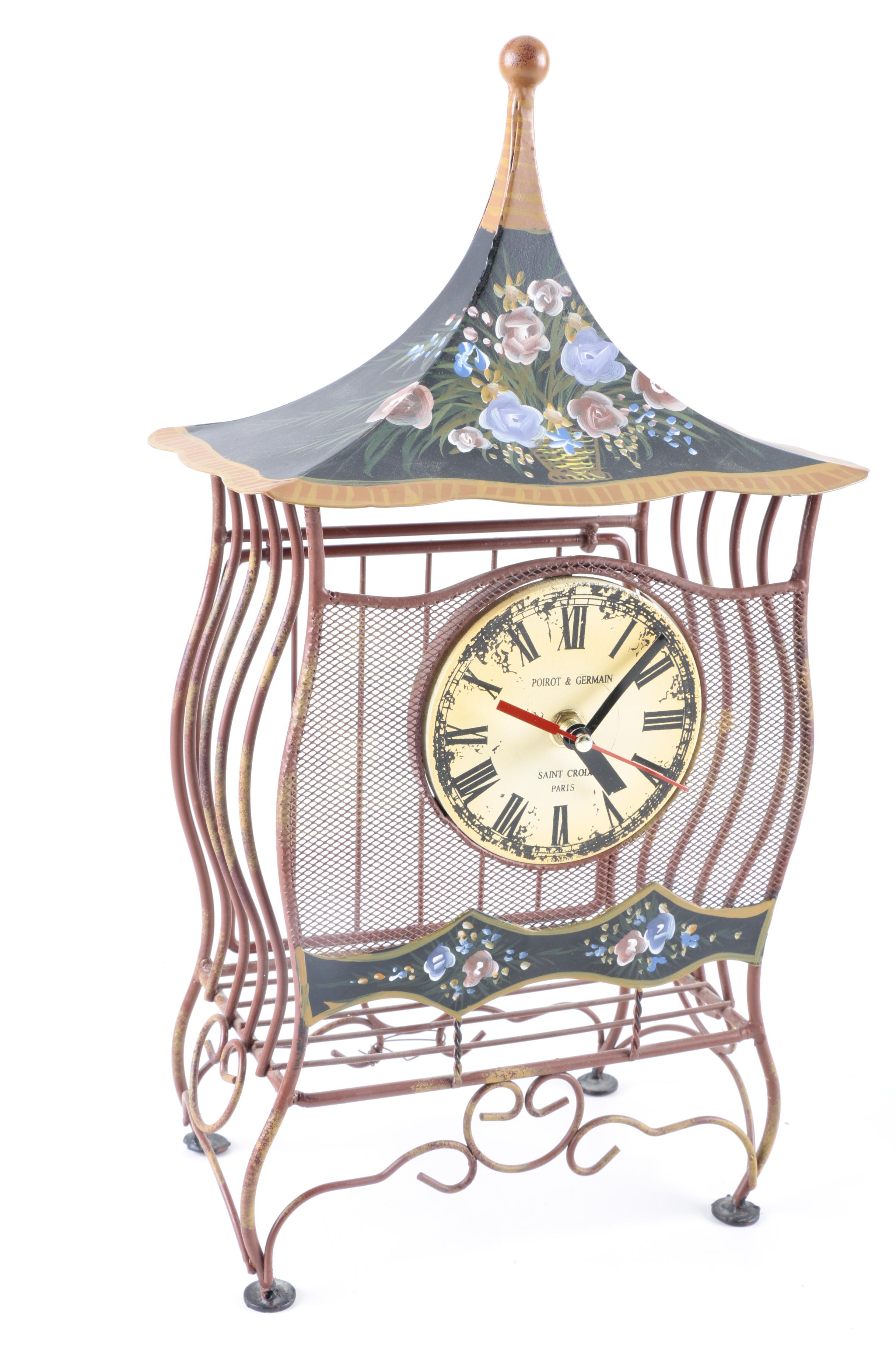 Poirot & Germain Tole Birdcage Clock EBTH