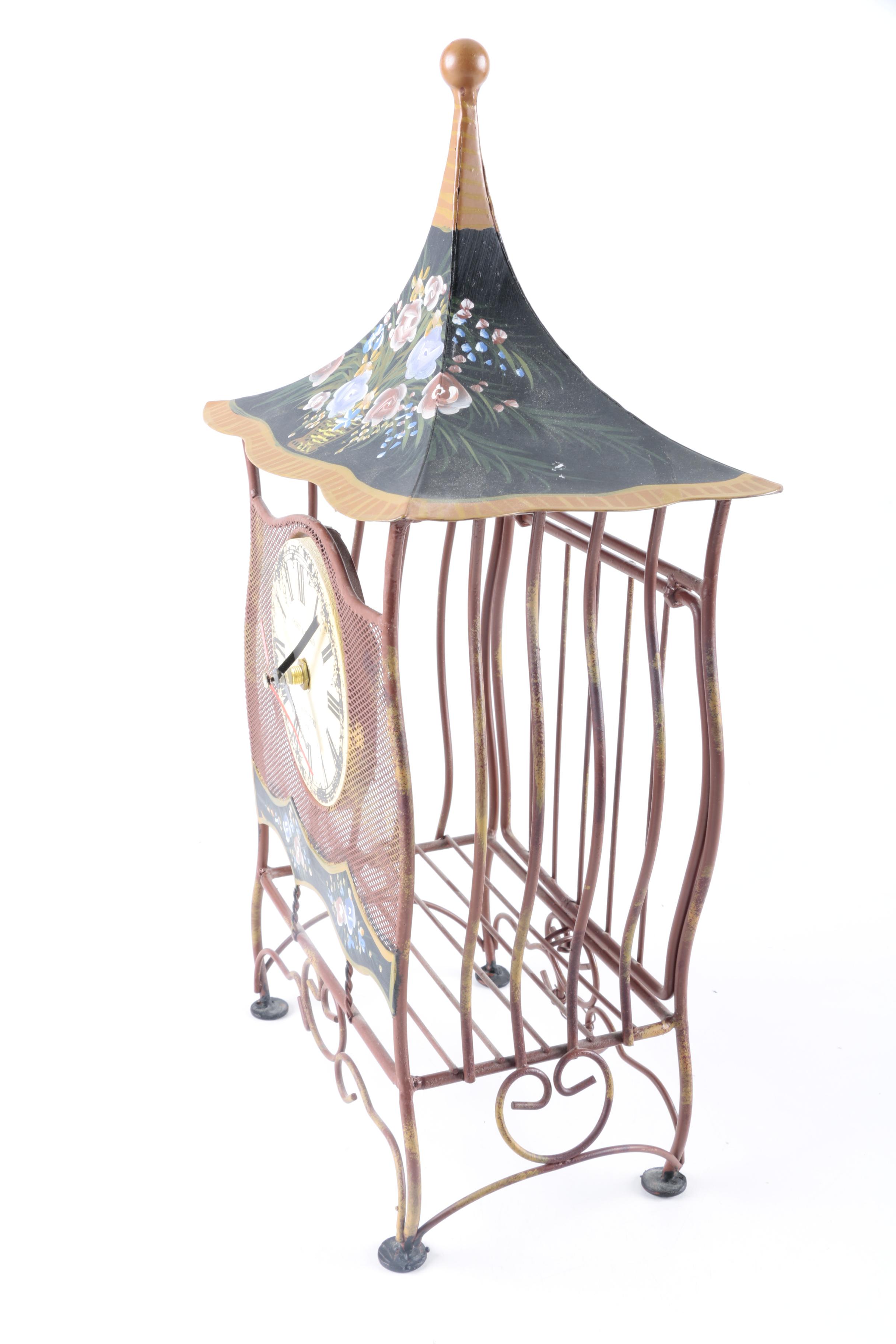 Poirot & Germain Tole Birdcage Clock EBTH