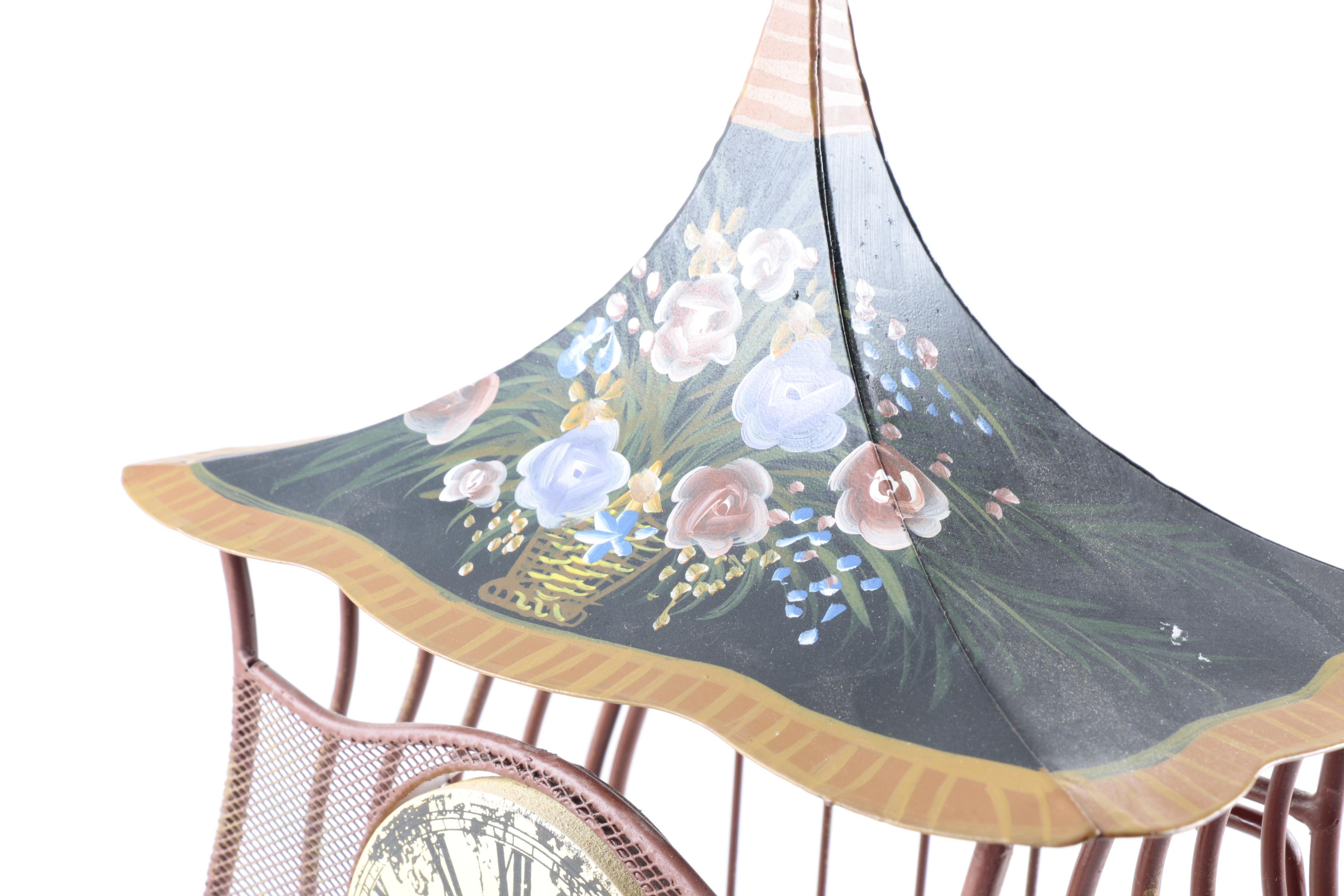 Poirot & Germain Tole Birdcage Clock EBTH