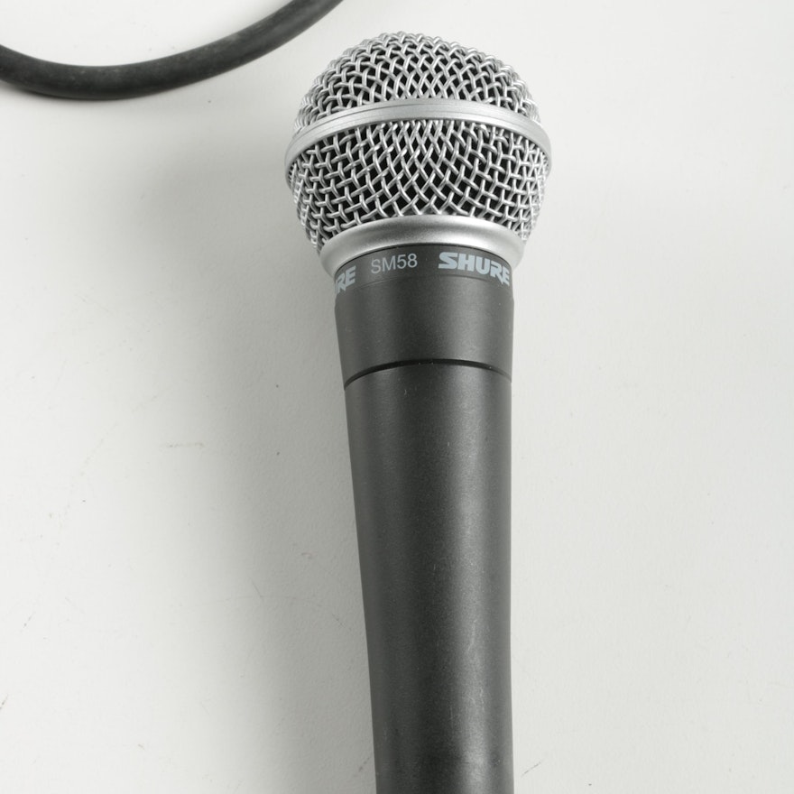 Shure SM58 Microphone and Cables