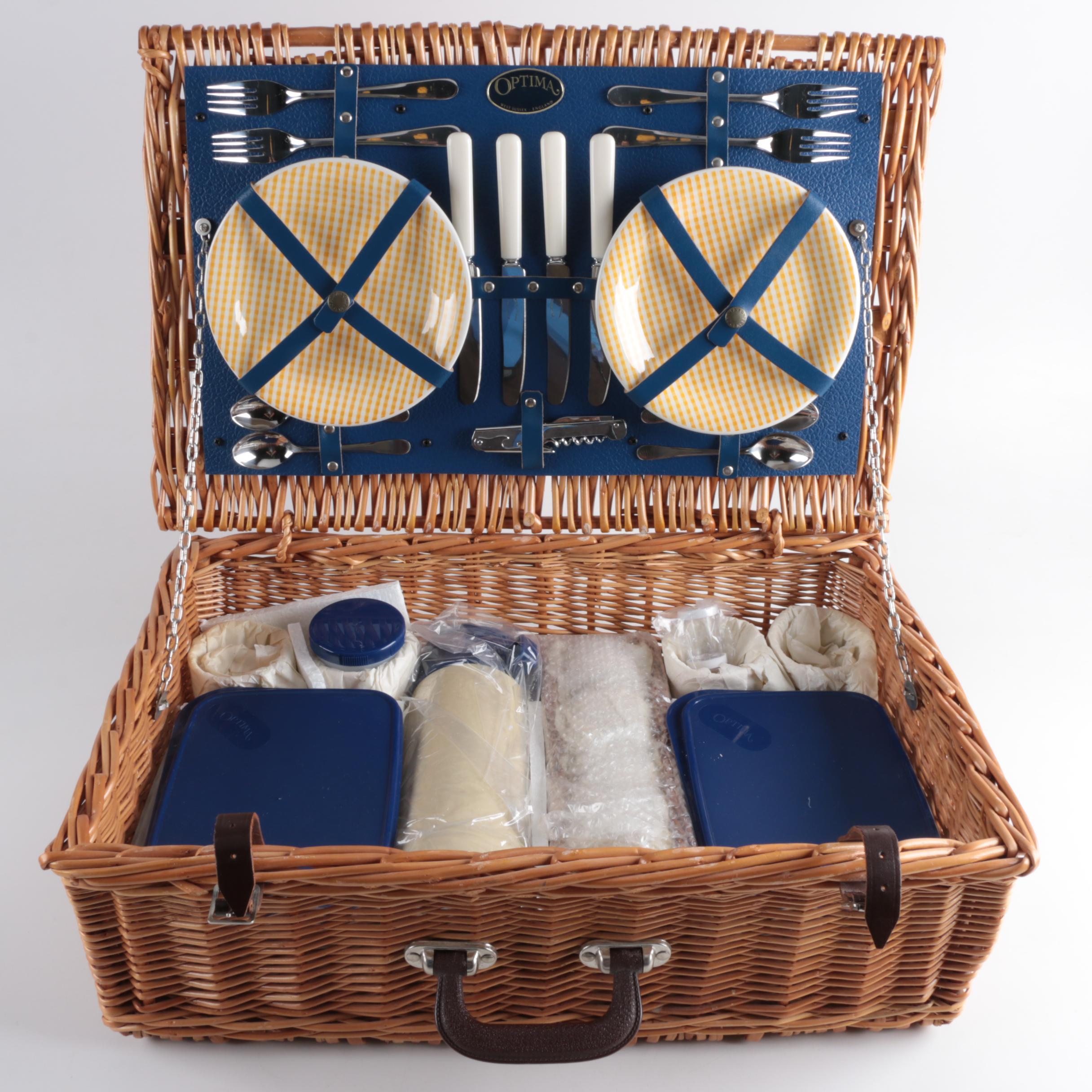 Optima Picnic Basket Set EBTH
