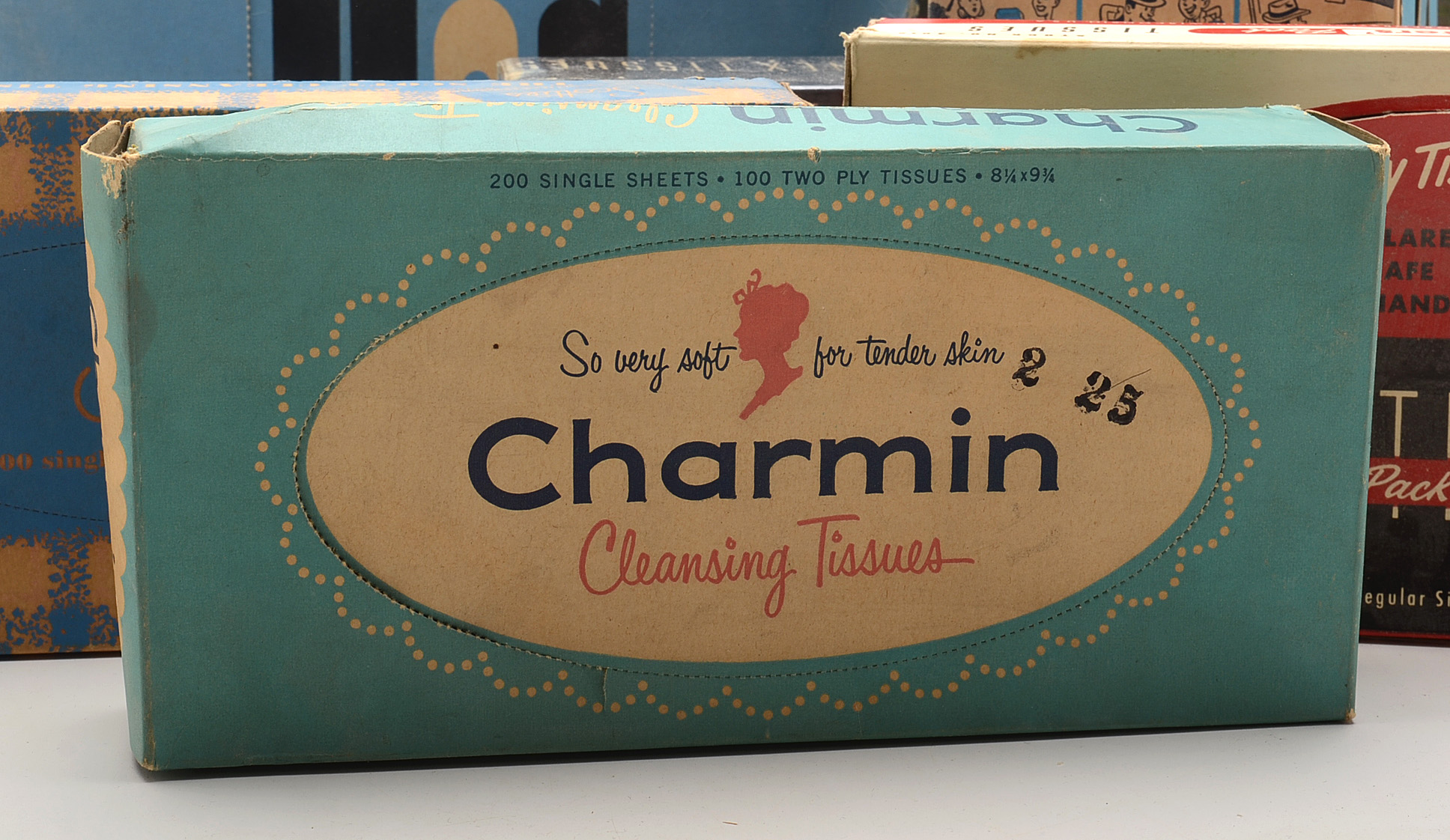 1950s1960s Kleenex, Charmin, and Scotties Facial Tissues In Boxes EBTH