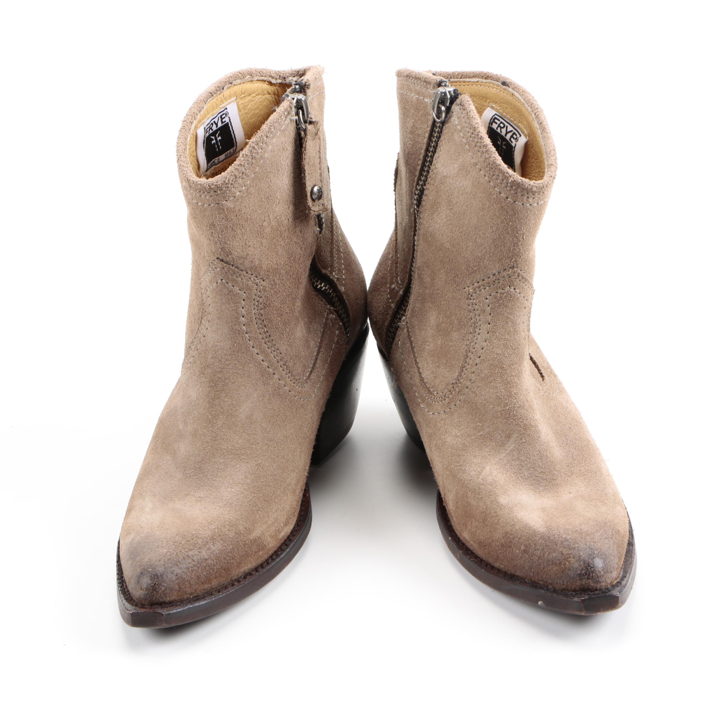 frye suede ankle boots