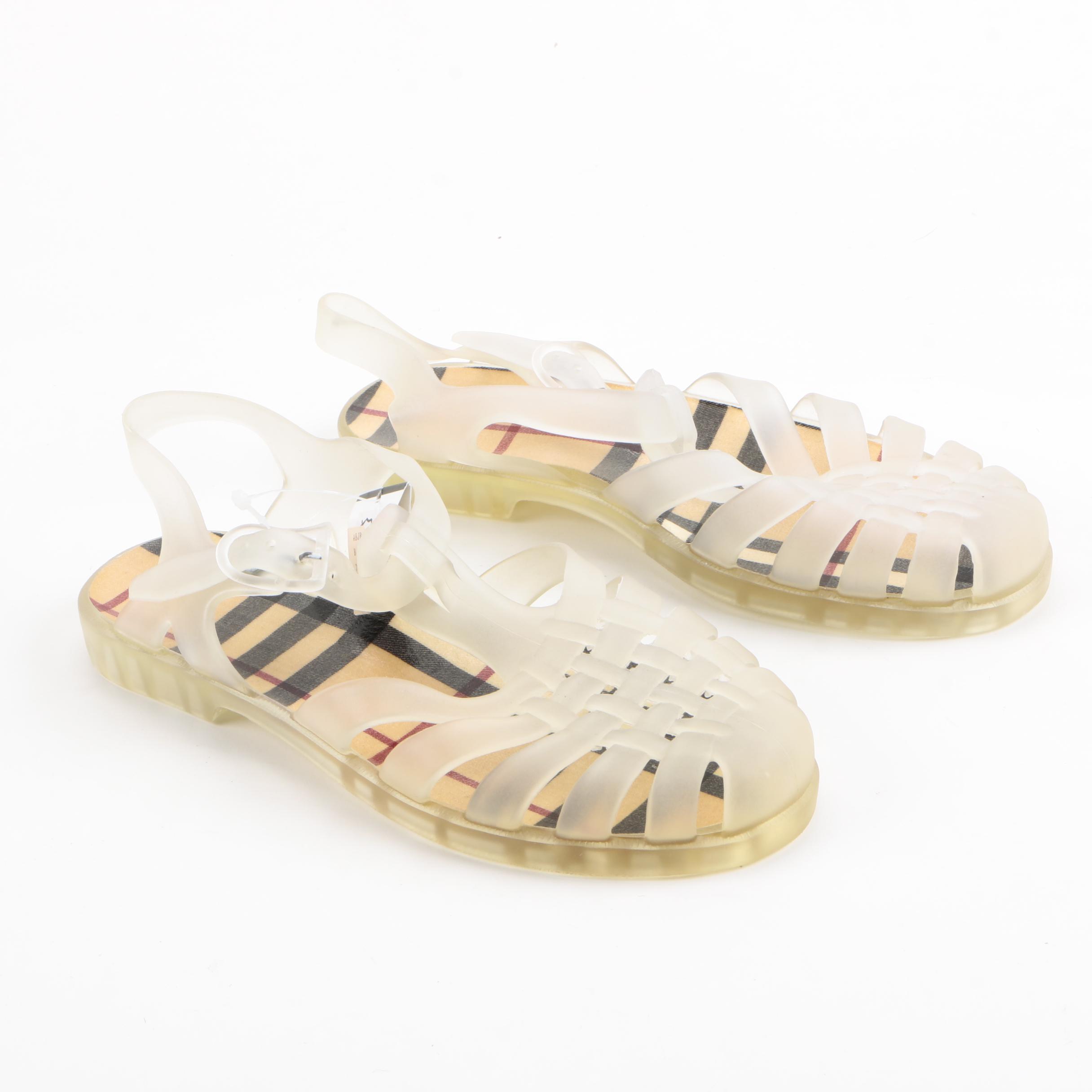 burberry jelly sandals