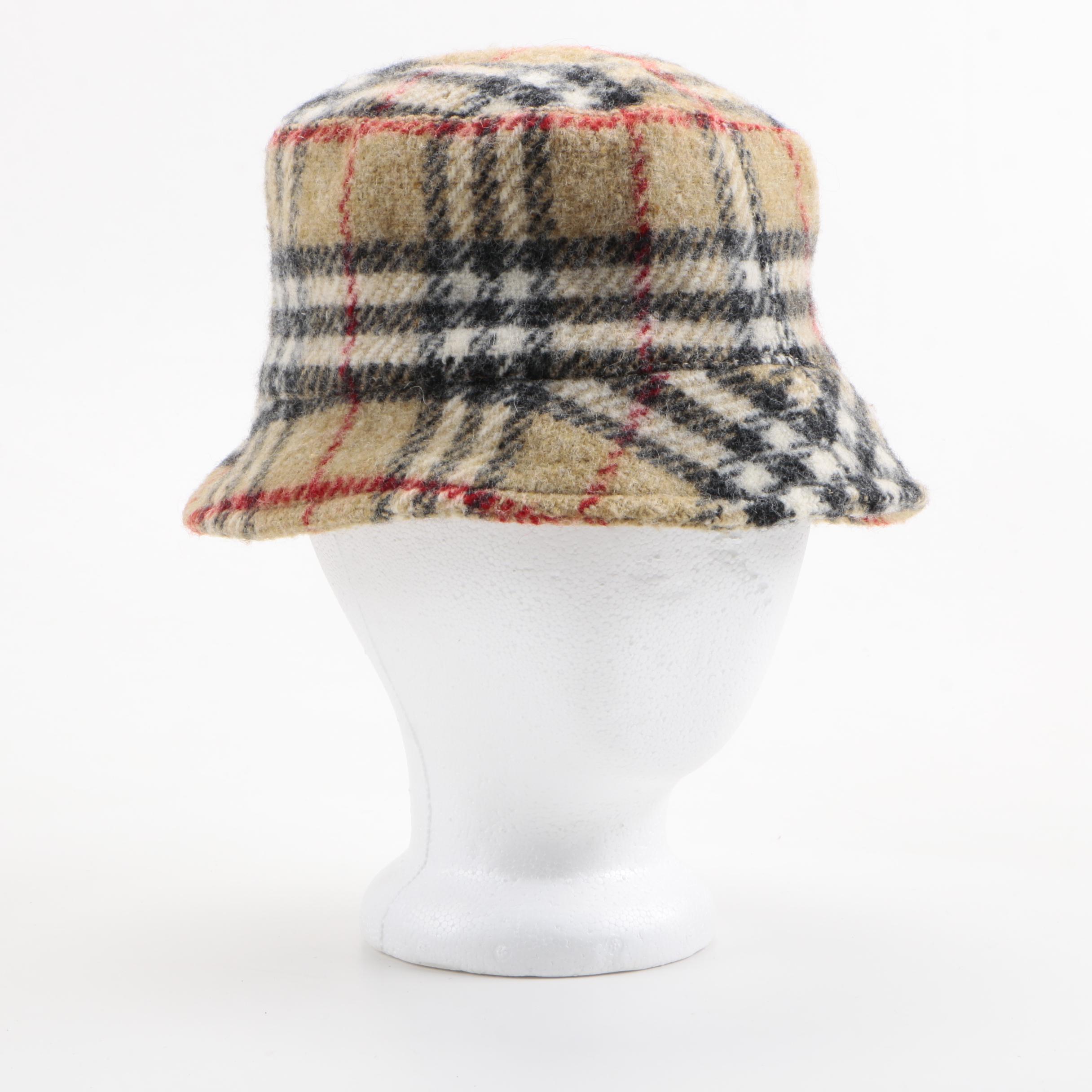burberry wool bucket hat