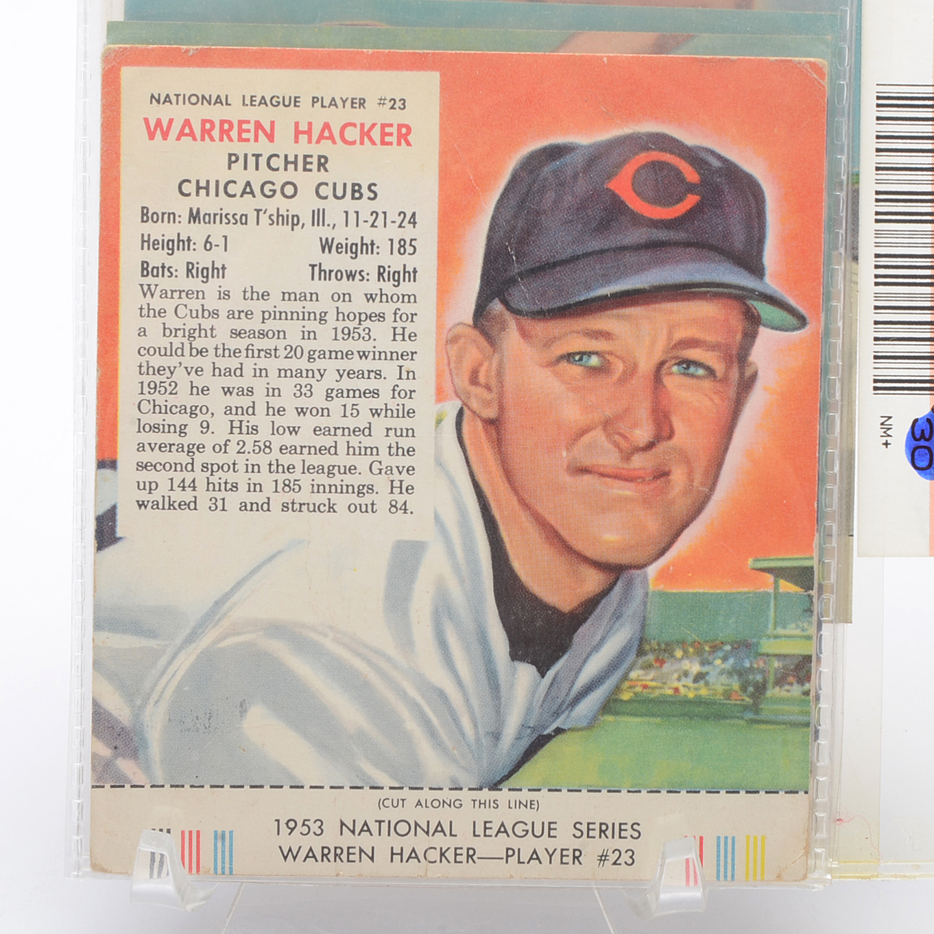 Five 19521955 "Red Man" Tobacco Baseball Cards With Tabs EBTH