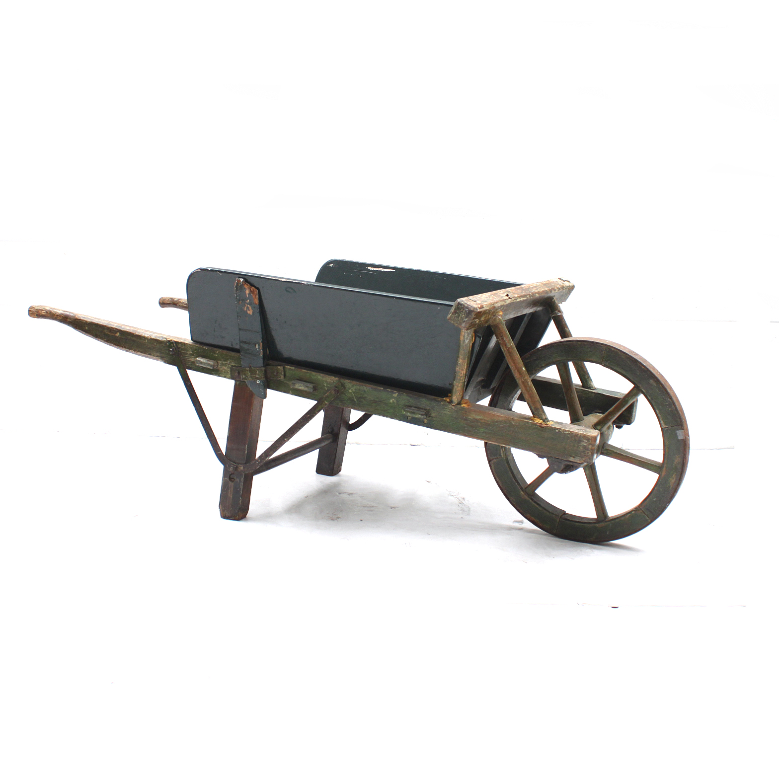 Vintage Wooden Wheelbarrow EBTH
