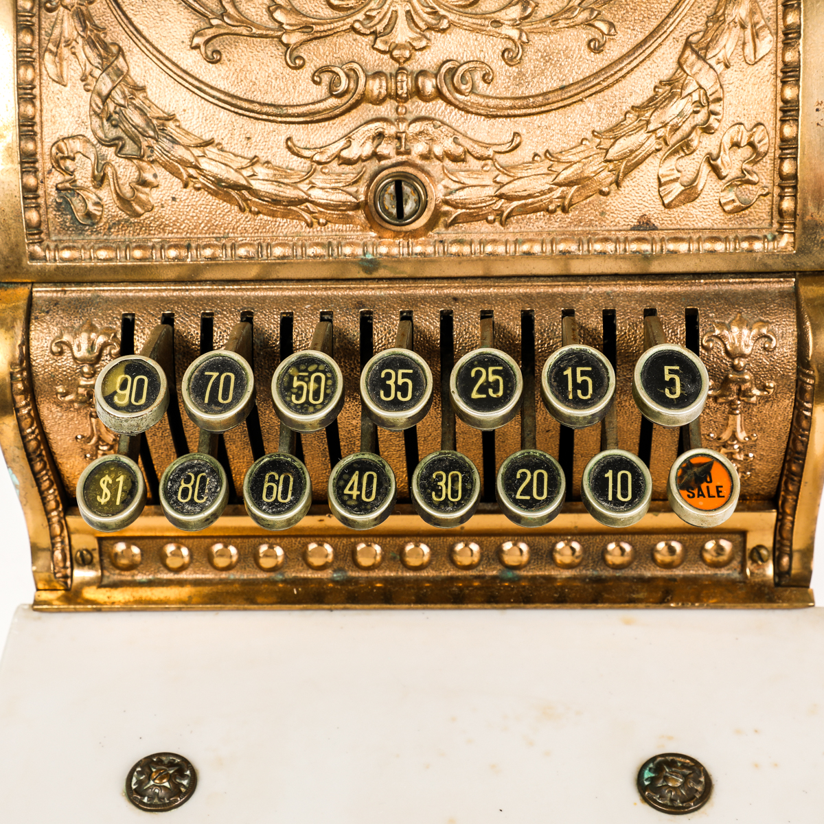 antique national cash register keys