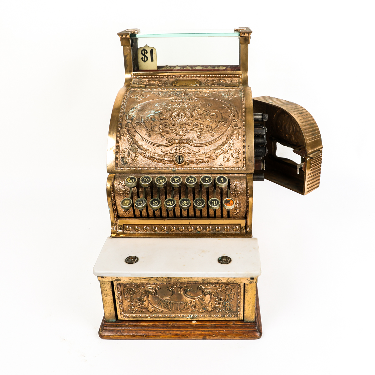 antique national cash register keys