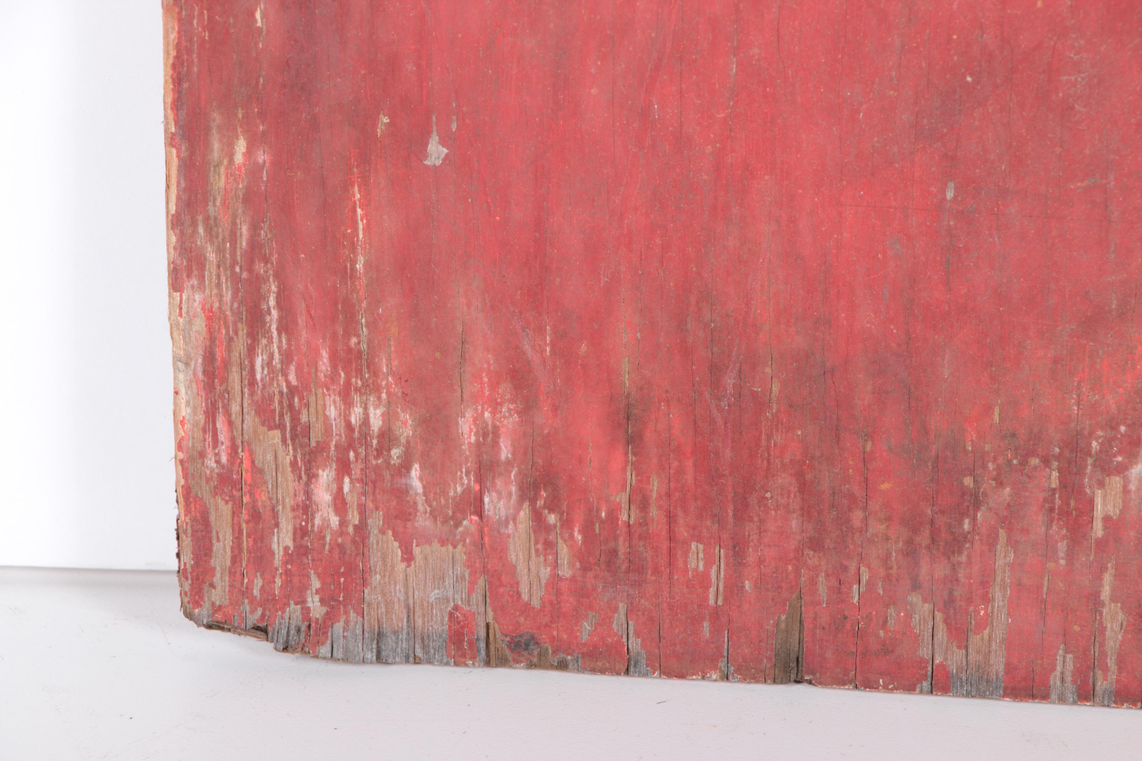 Vintage Wooden Fire Extinguisher Sign EBTH