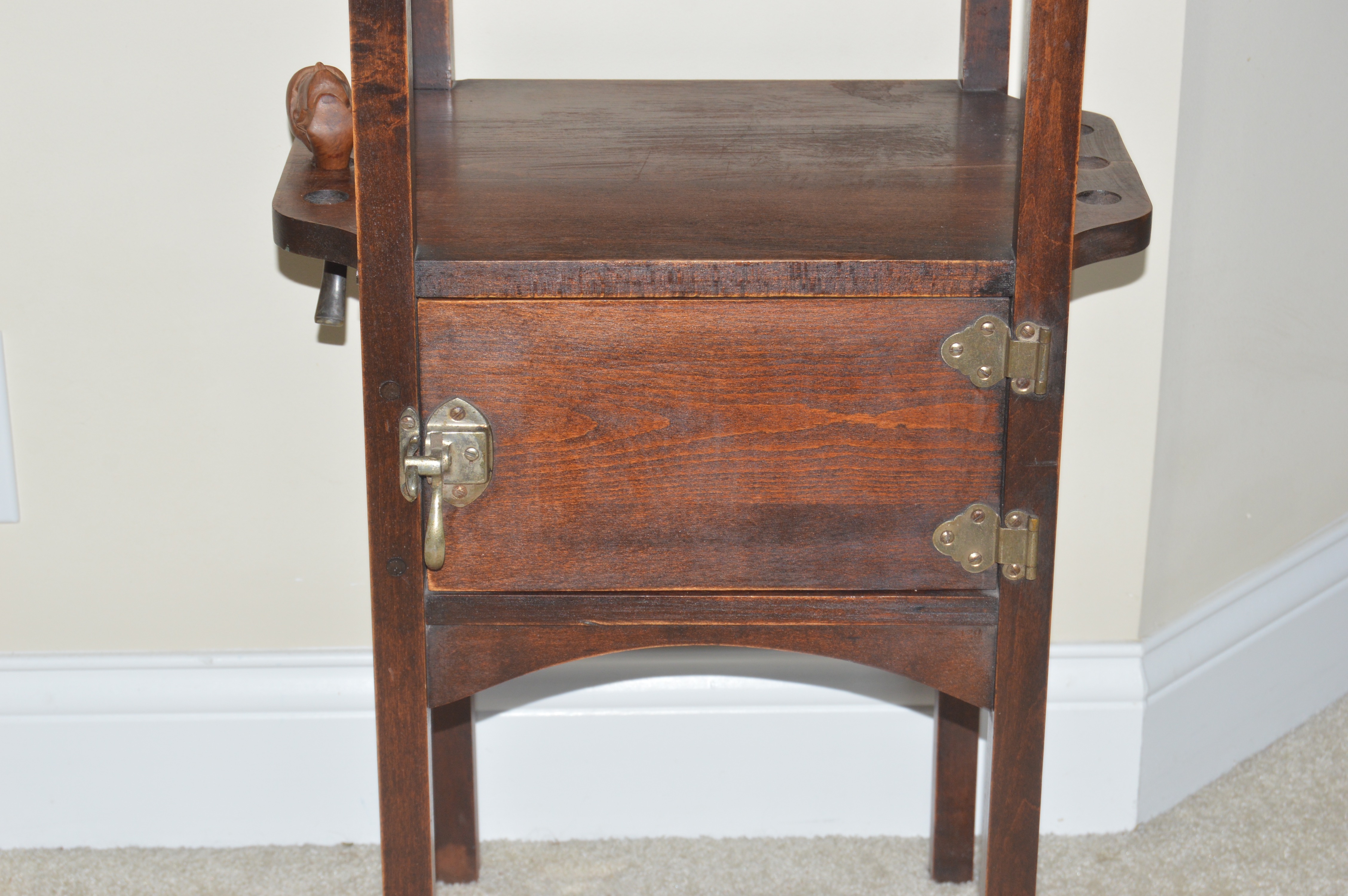 Vintage Smoking Stand with Humidor EBTH