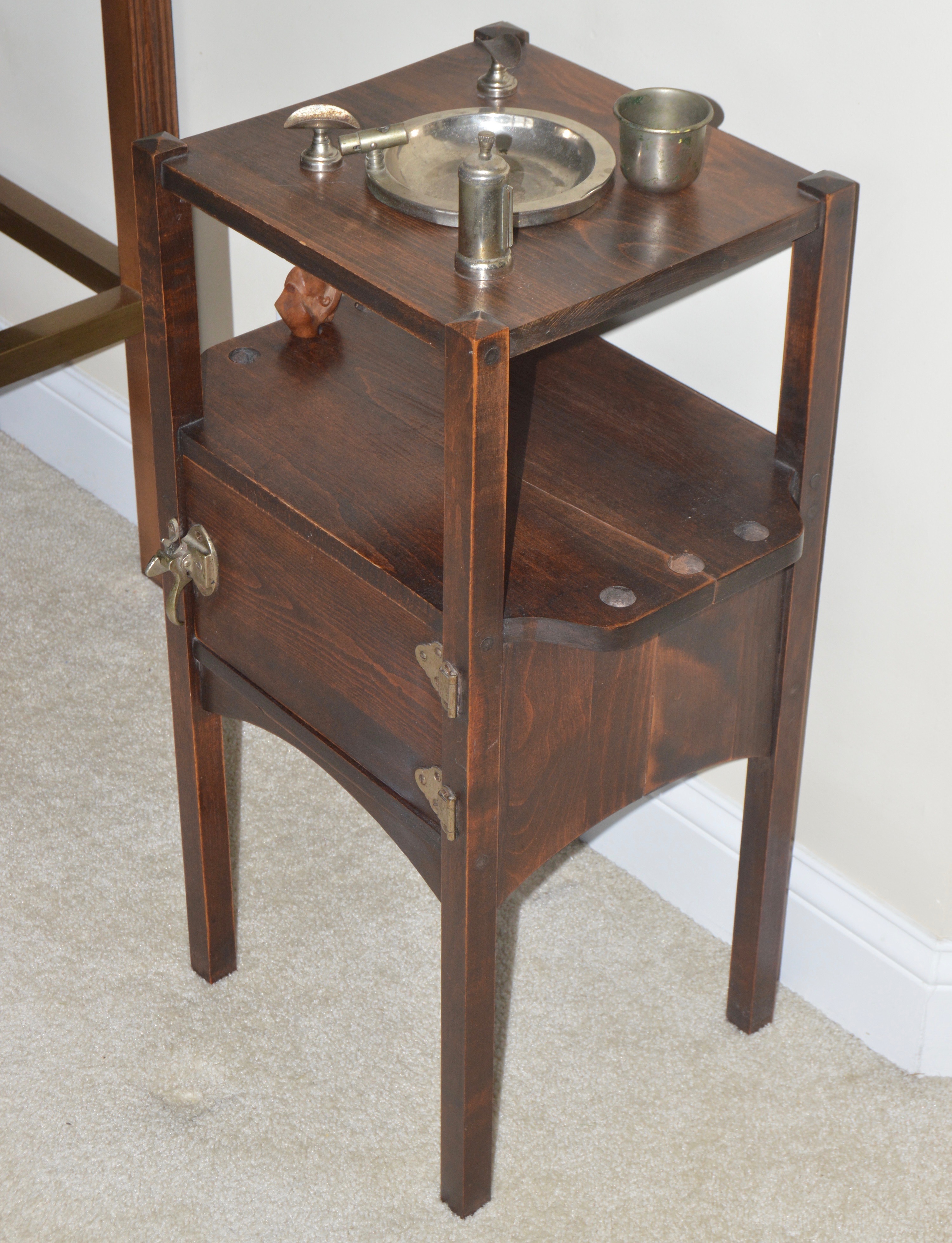Vintage Smoking Stand with Humidor EBTH