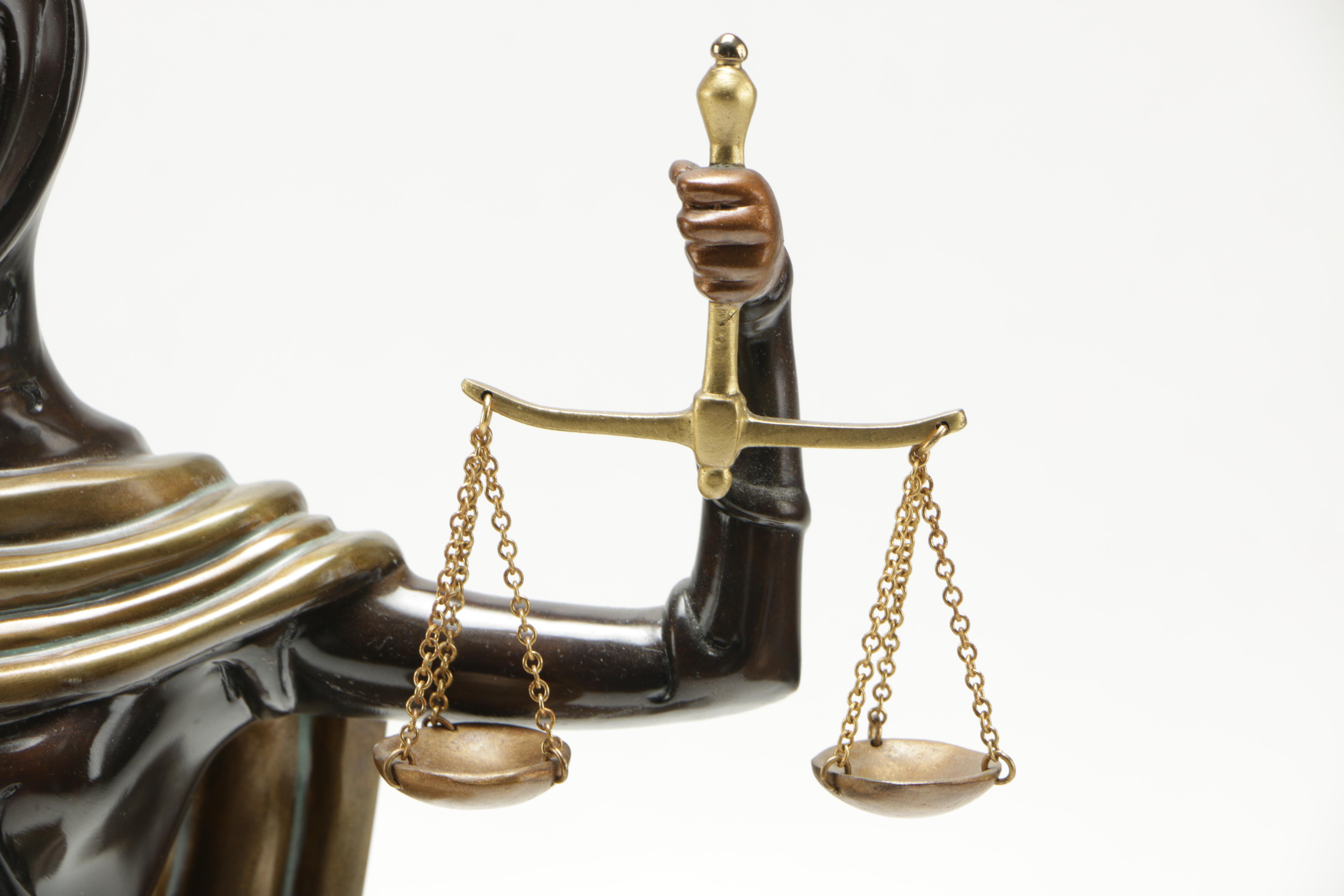 Erté 1984 Limited Edition Bronze Sculpture "Justice" EBTH