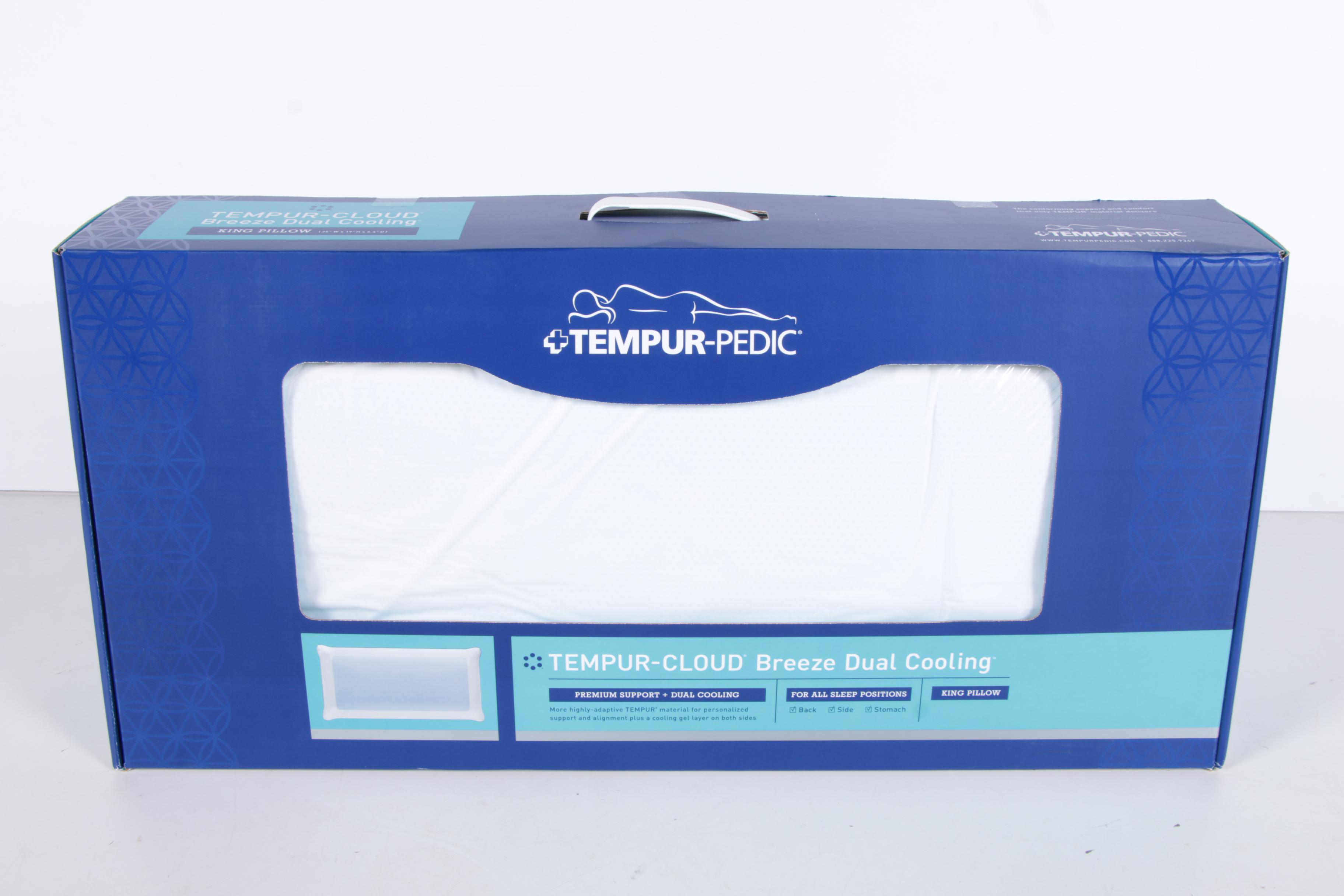 TempurPedic Breeze Dual Cooling King Pillow EBTH