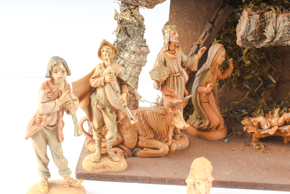 1983 Vintage Italian Fontanini Nativity Set | EBTH