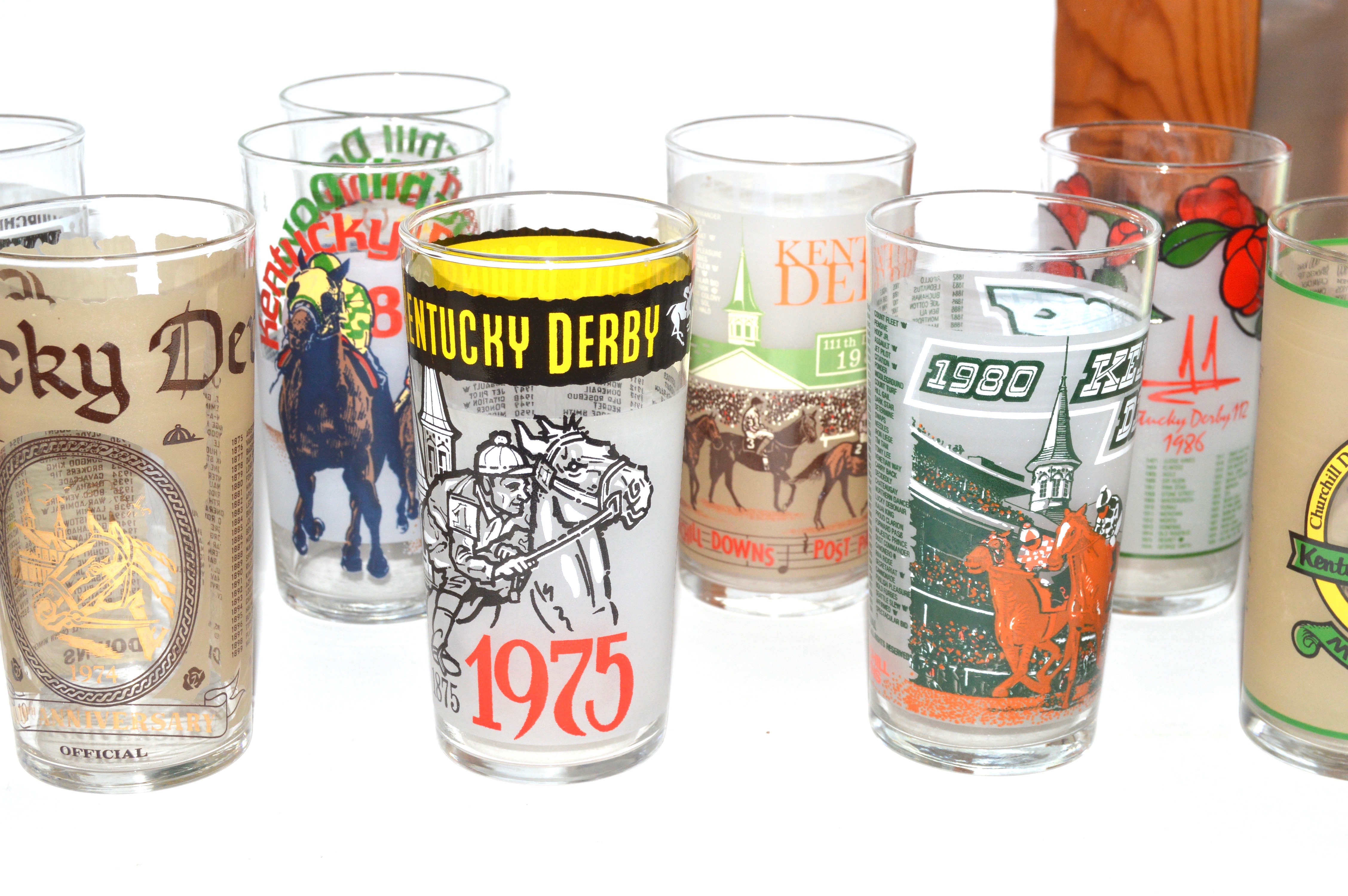 Vintage Kentucky Derby Julep Glasses, 1970s80s EBTH