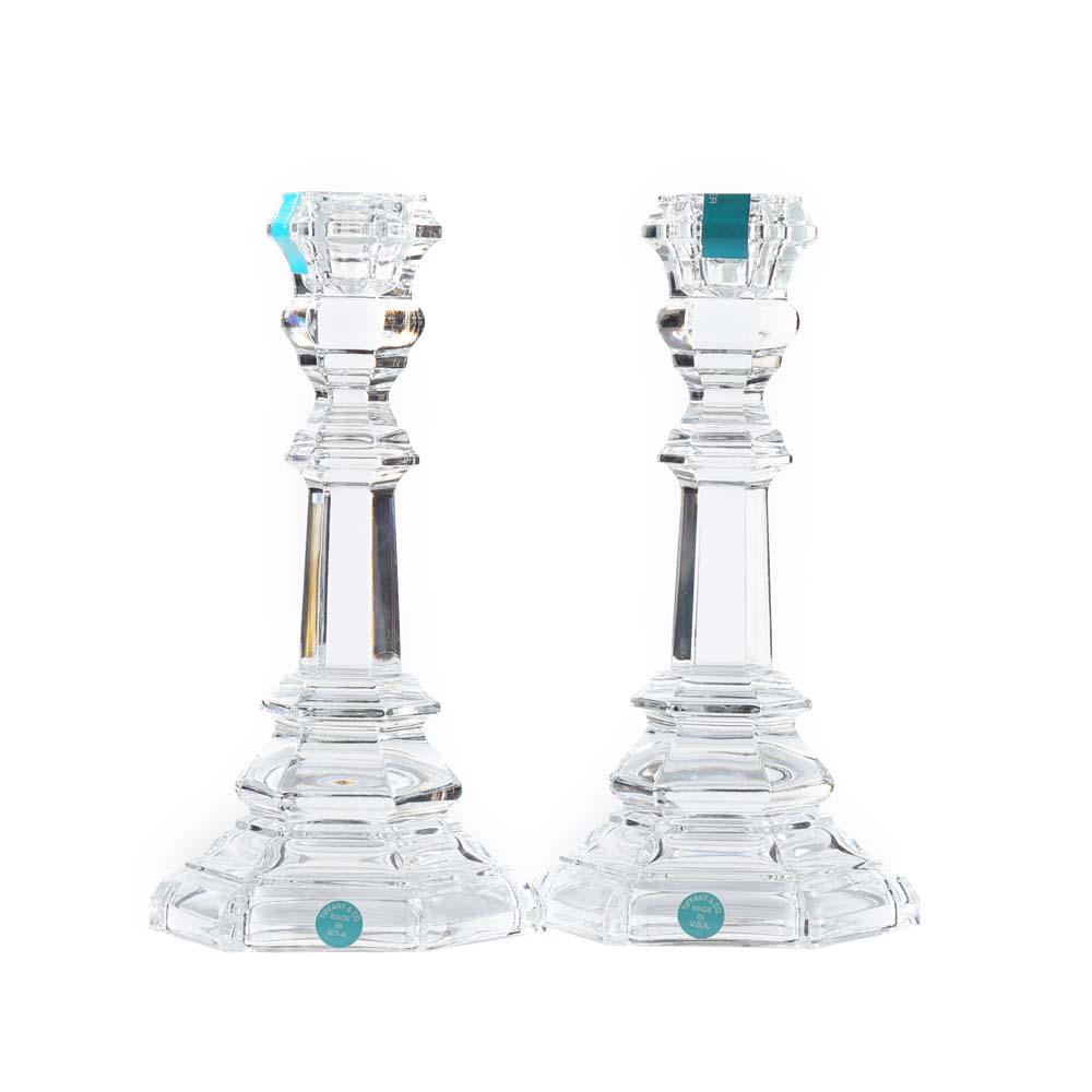 Tiffany & Co. "Plymouth" Crystal Candlesticks EBTH