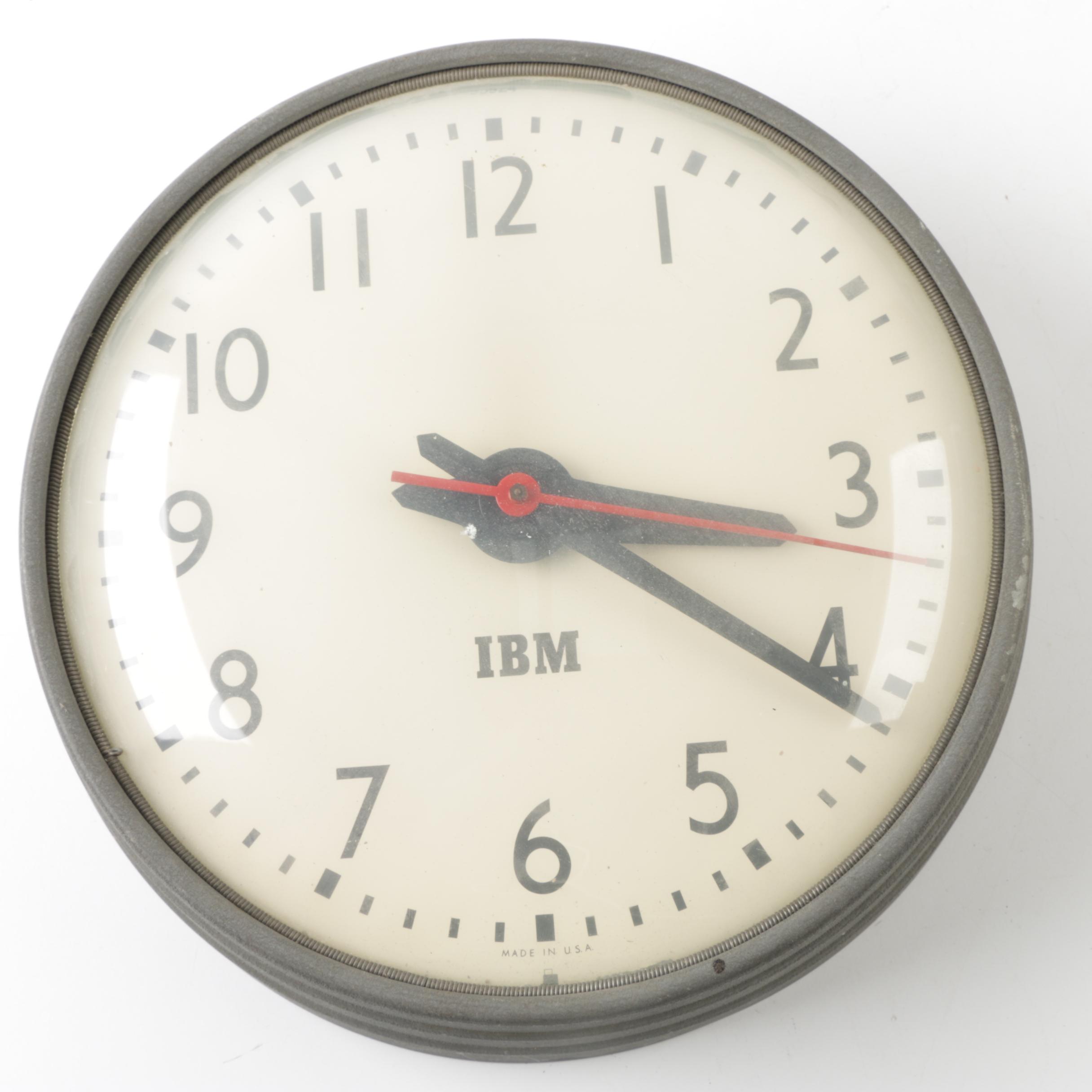 Vintage IBM Wall Clock EBTH