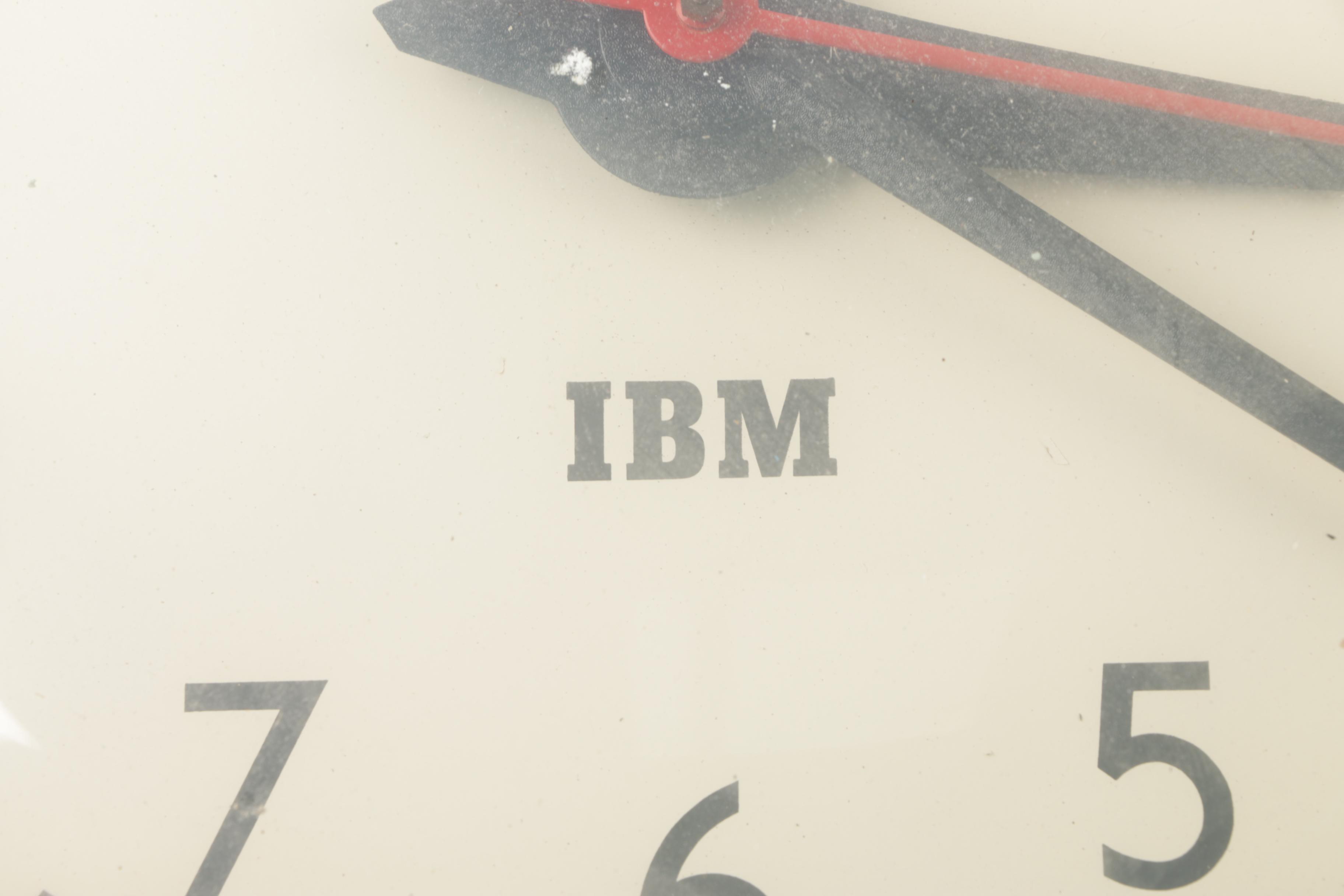 Vintage IBM Wall Clock EBTH