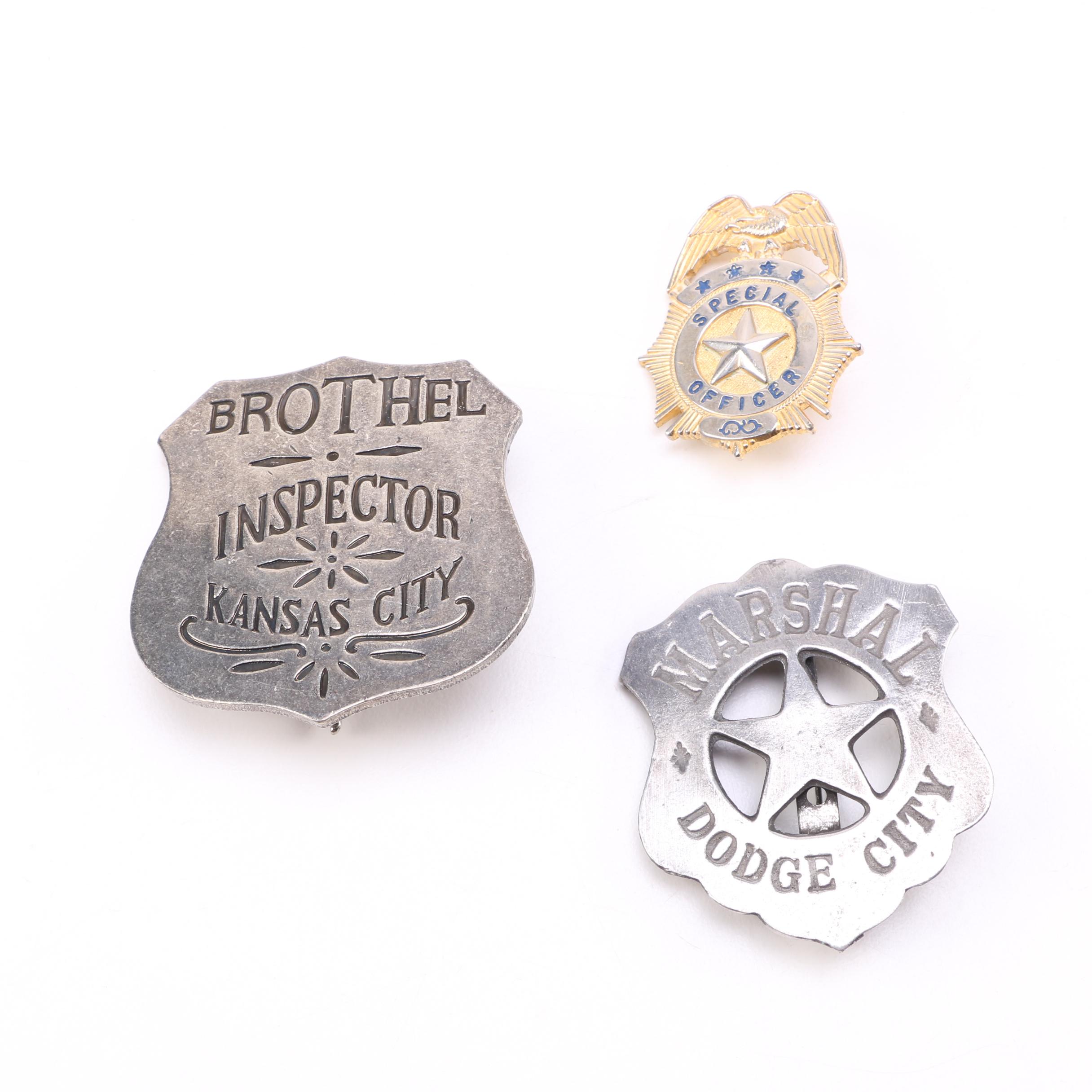 Collection of Three Law Enforcement Pins | EBTH