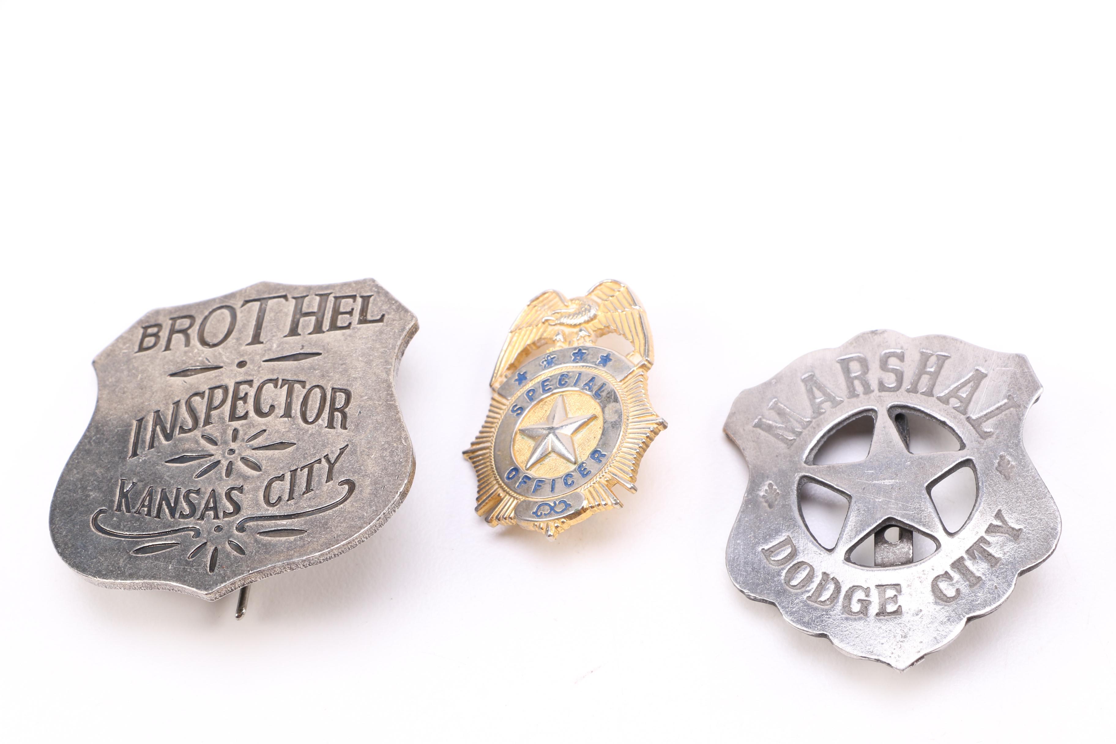 Collection of Three Law Enforcement Pins | EBTH