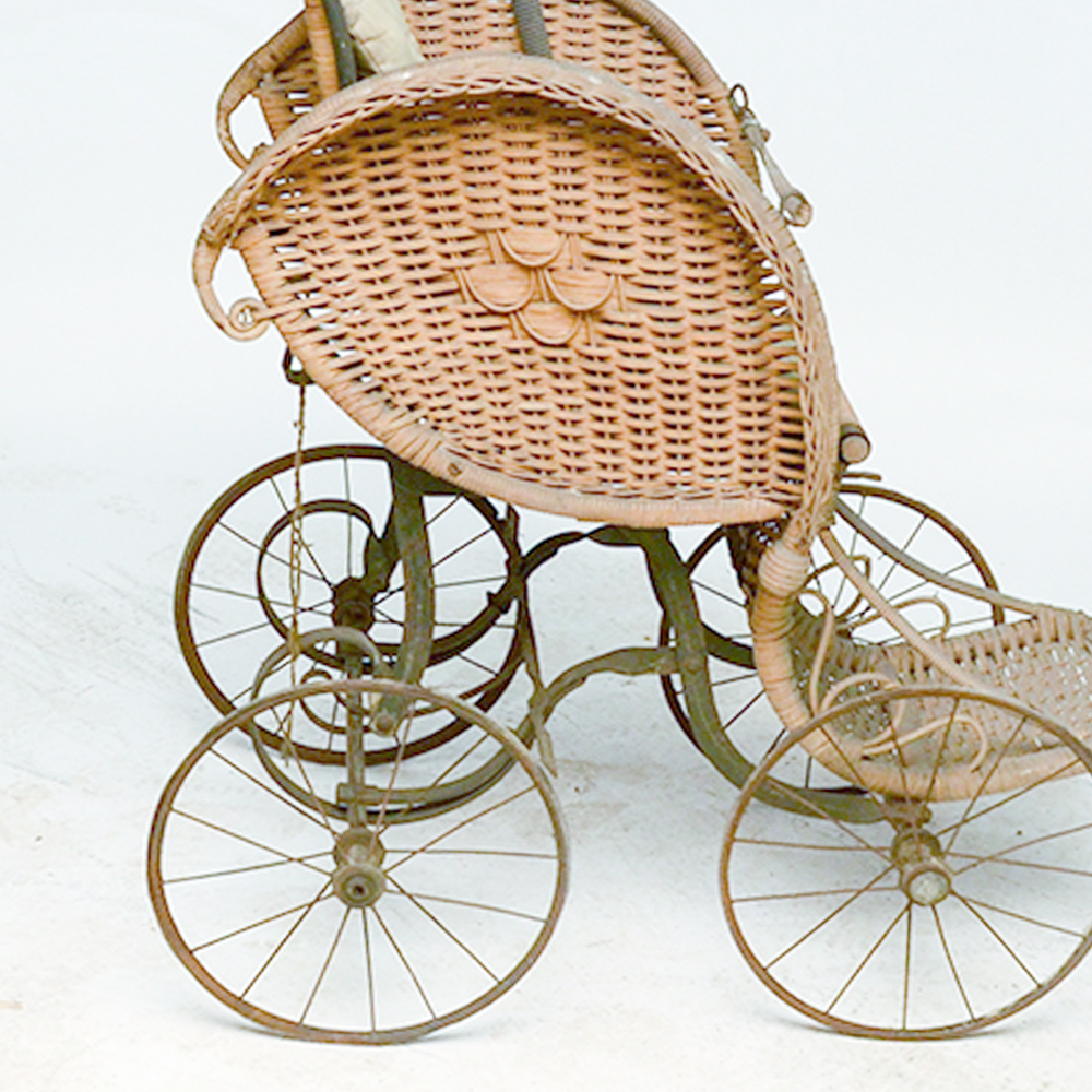 Antique Wicker Baby Buggy EBTH
