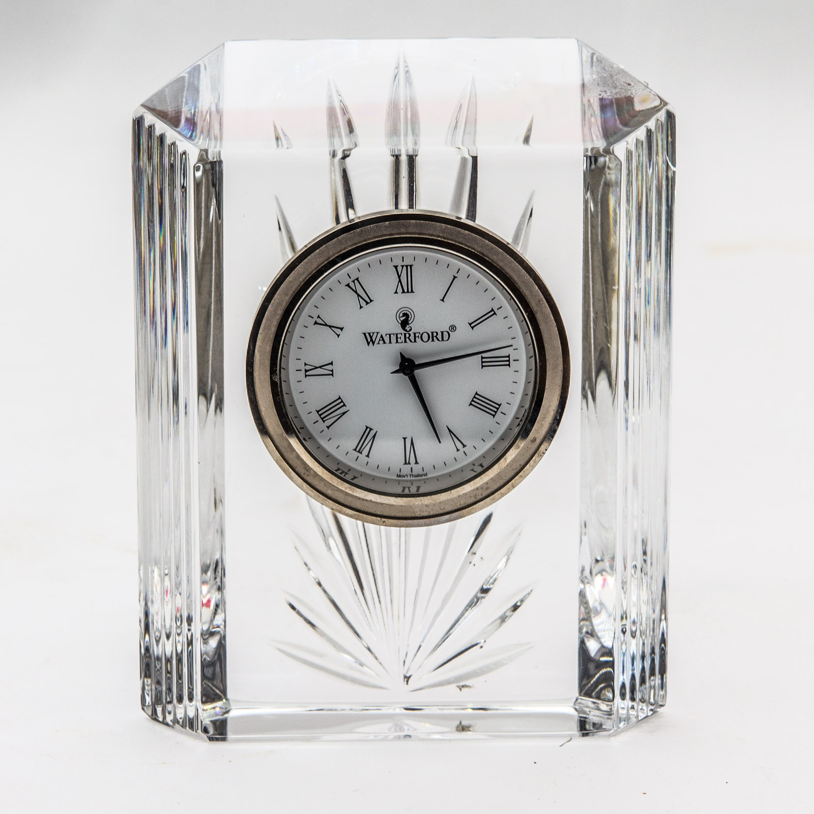Waterford Crystal "Colonnade" Mantel Clock EBTH
