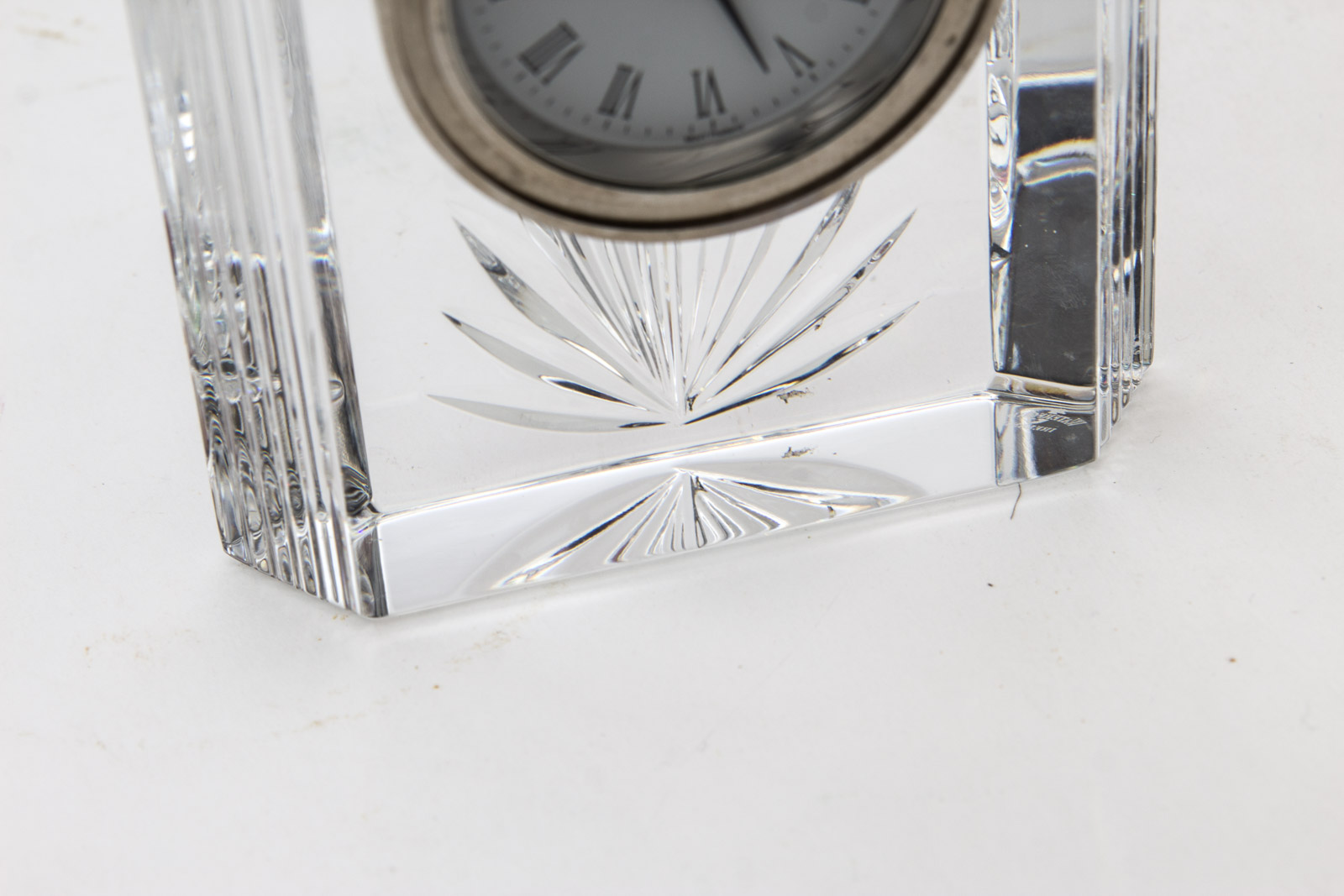 Waterford Crystal "Colonnade" Mantel Clock EBTH