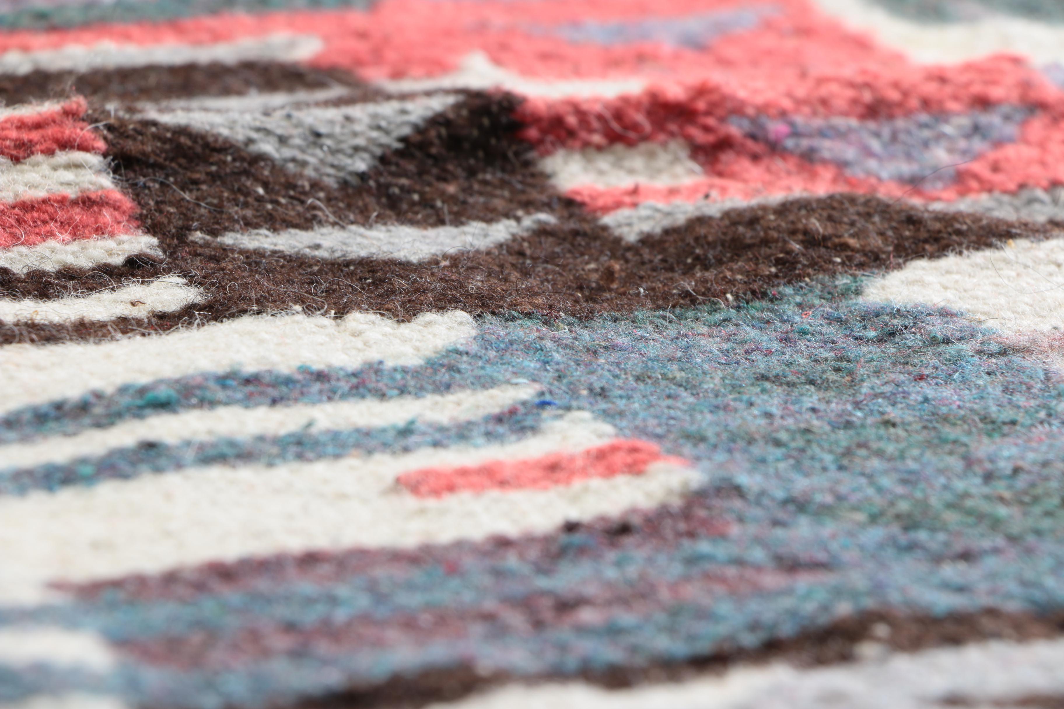 Handwoven Peruvian Llama Alpaca Rug EBTH