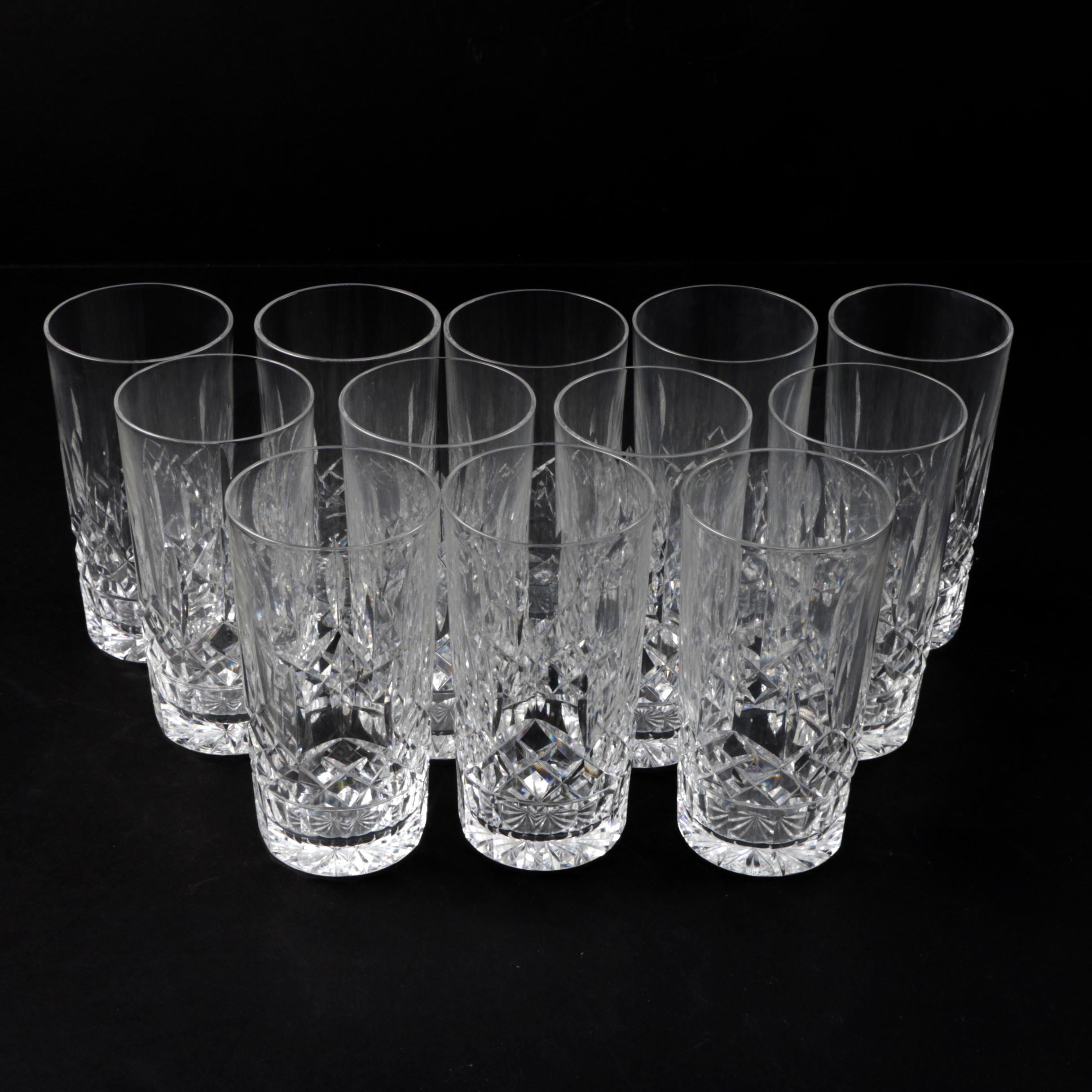 Waterford "Lismore" Crystal Highball Glasses EBTH