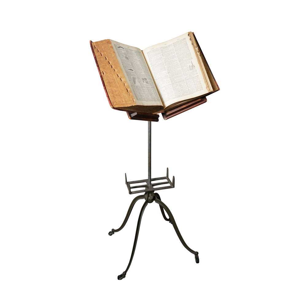 Vintage Book Stand with ster's Dictionary EBTH