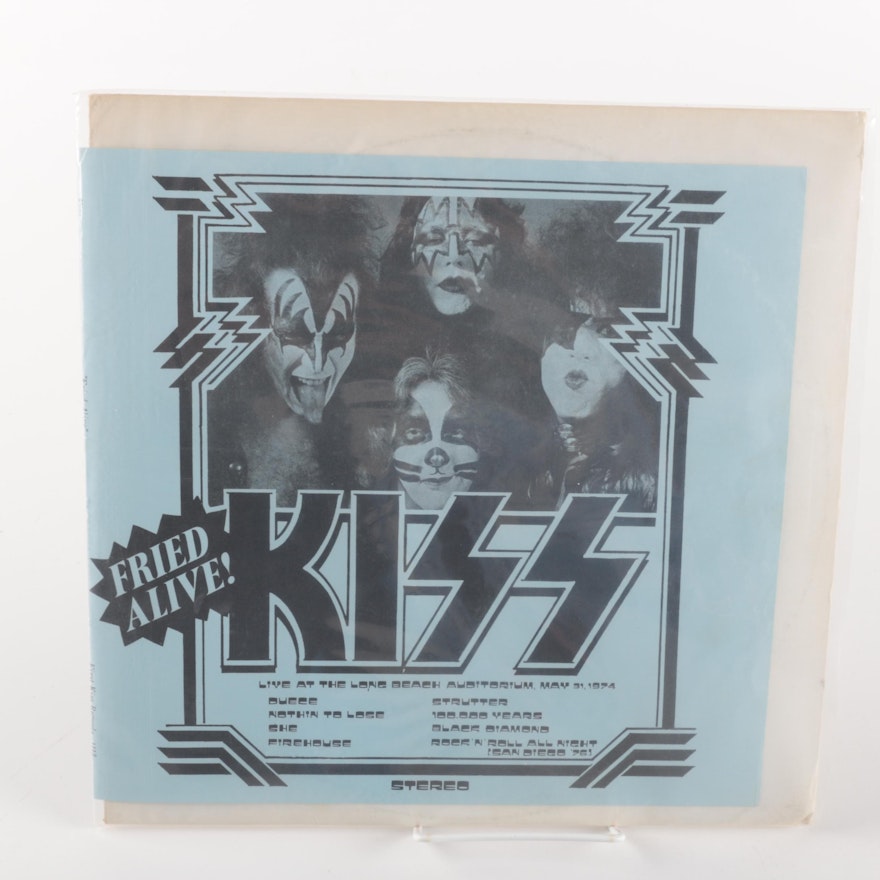 KISS "Fried Alive!" Fan Club LP On Red Splatter Vinyl