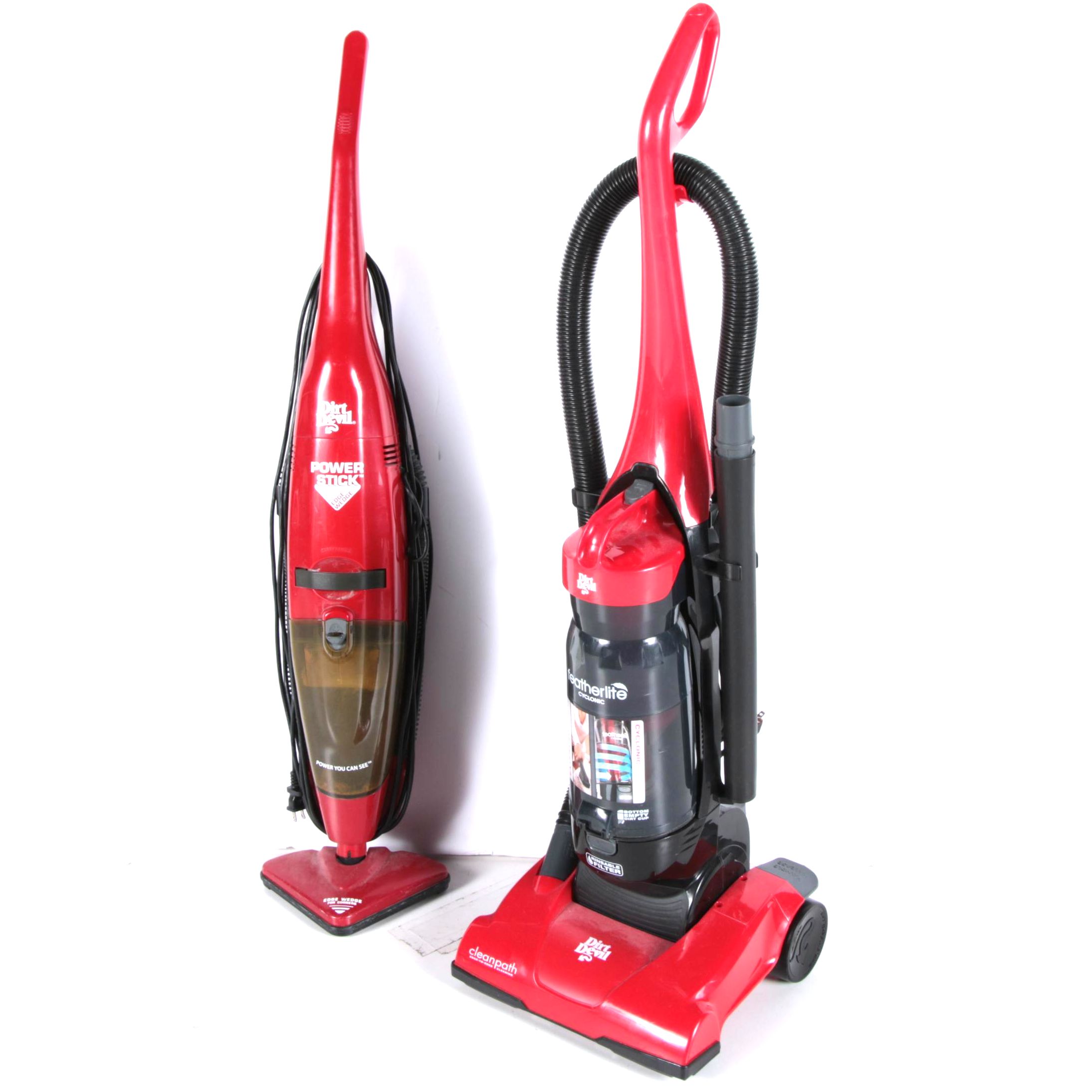 Pair of Dirt Devil Upright Vacuum Cleaners EBTH