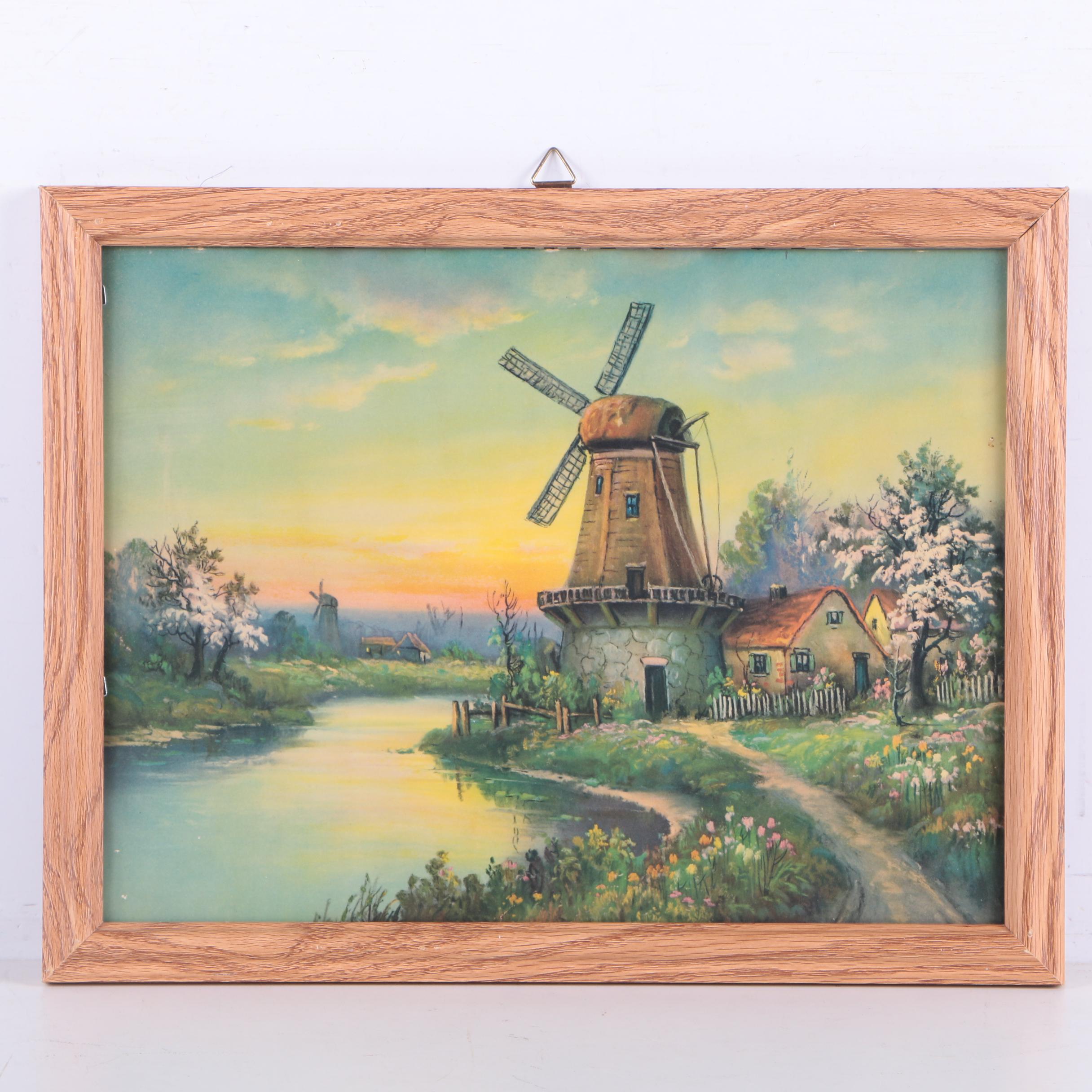 Offset Lithograph on Paper after "Awaiting Spring's Wispful Breezes" EBTH