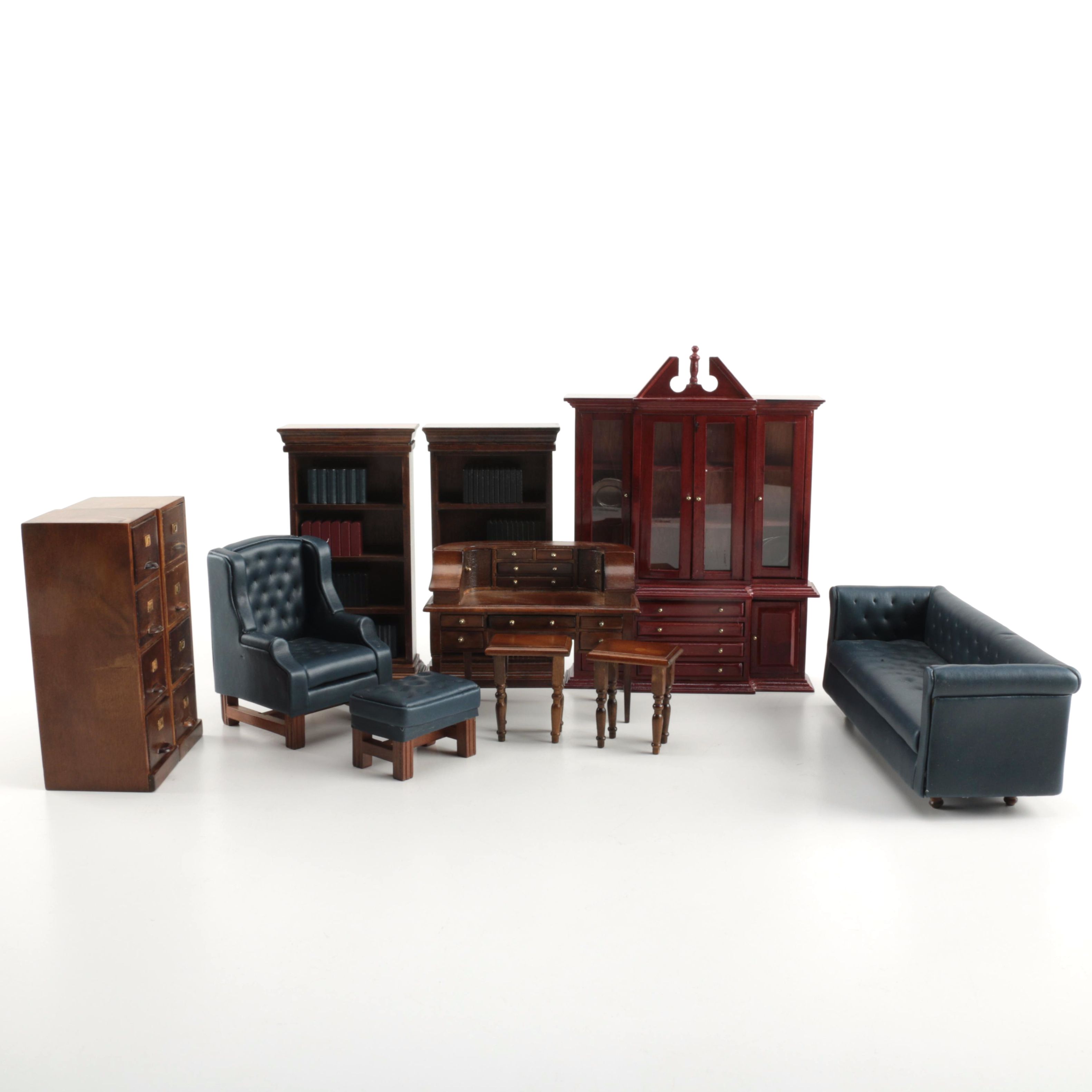 miniature library furniture