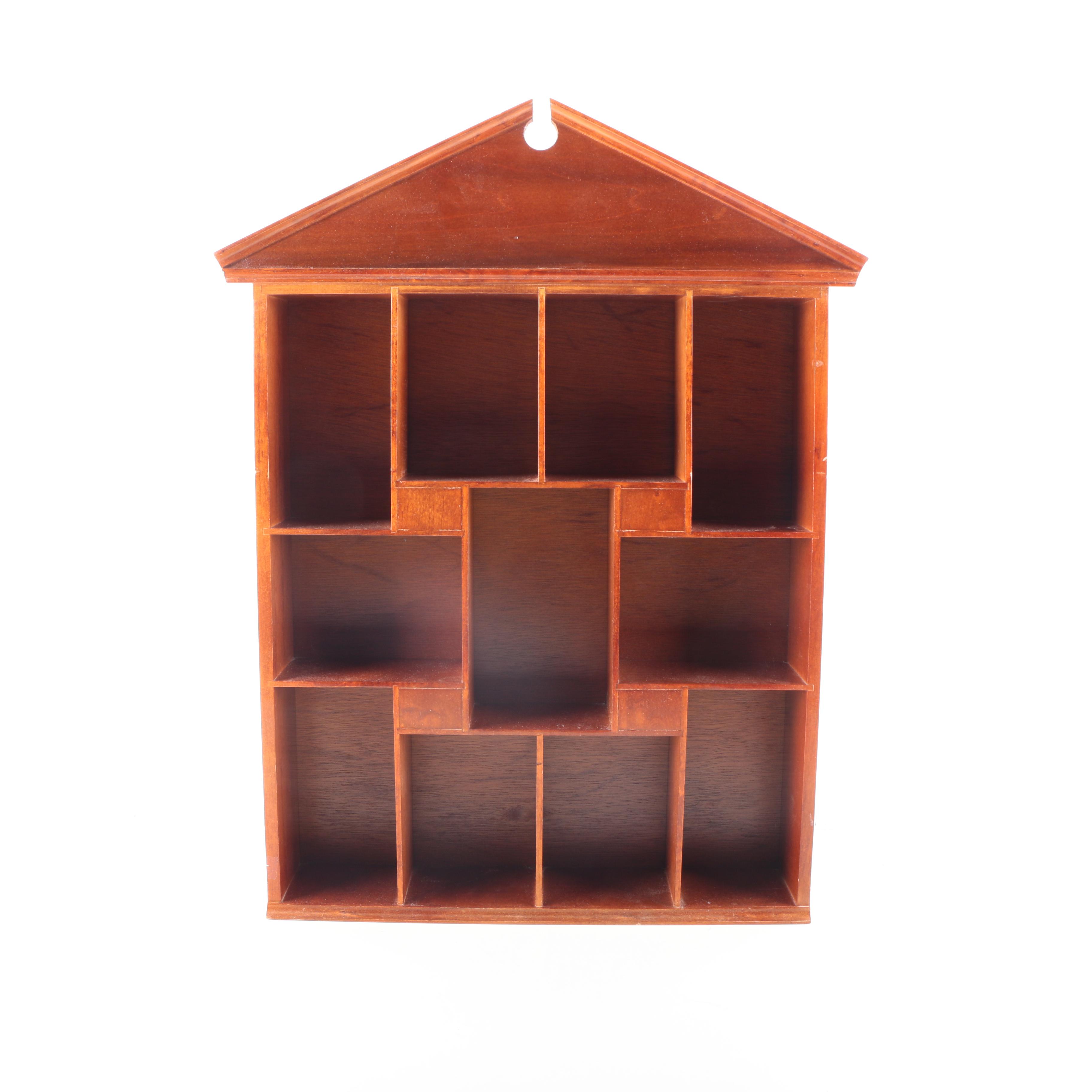 Wooden House Shaped Shadow Box EBTH