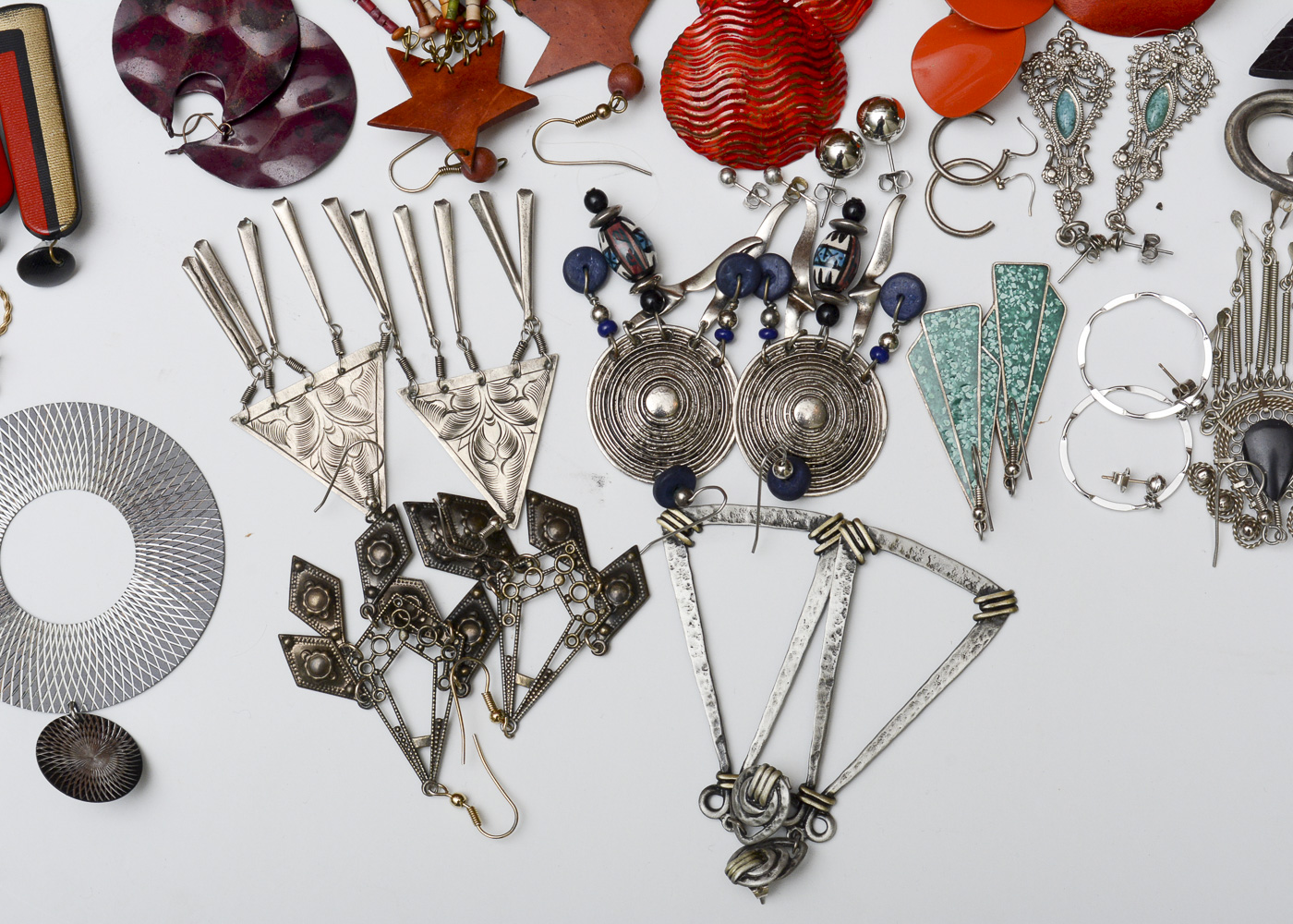 Colorful Costume Earrings EBTH