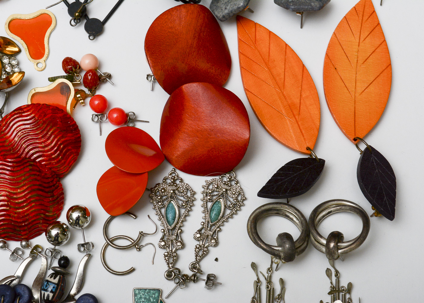 Colorful Costume Earrings EBTH