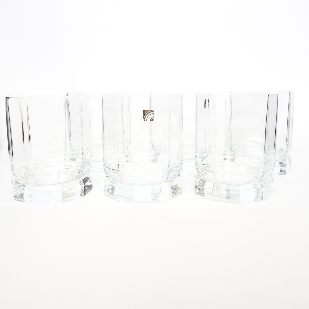 Luigi Bormioli "Light & Music" Italian Crystal Old Fashioned Glasses EBTH