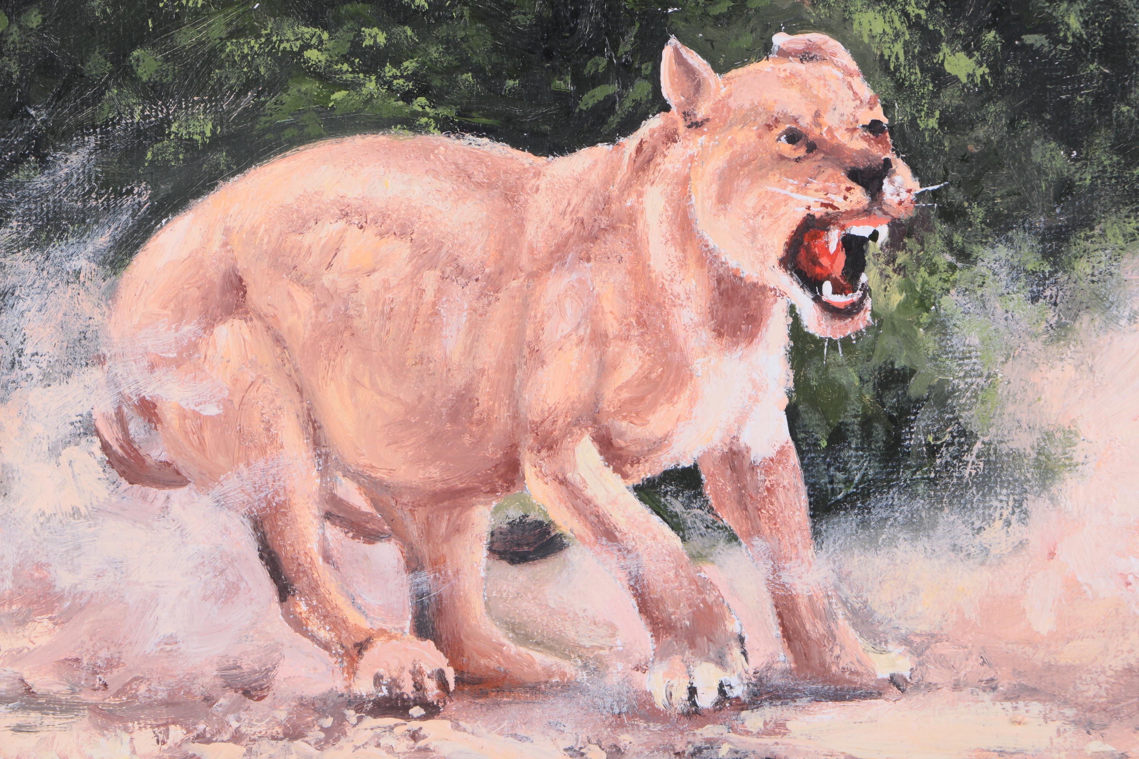 Jack Bryant Oil Painting on Canvas "Not Tonight Charlie" EBTH