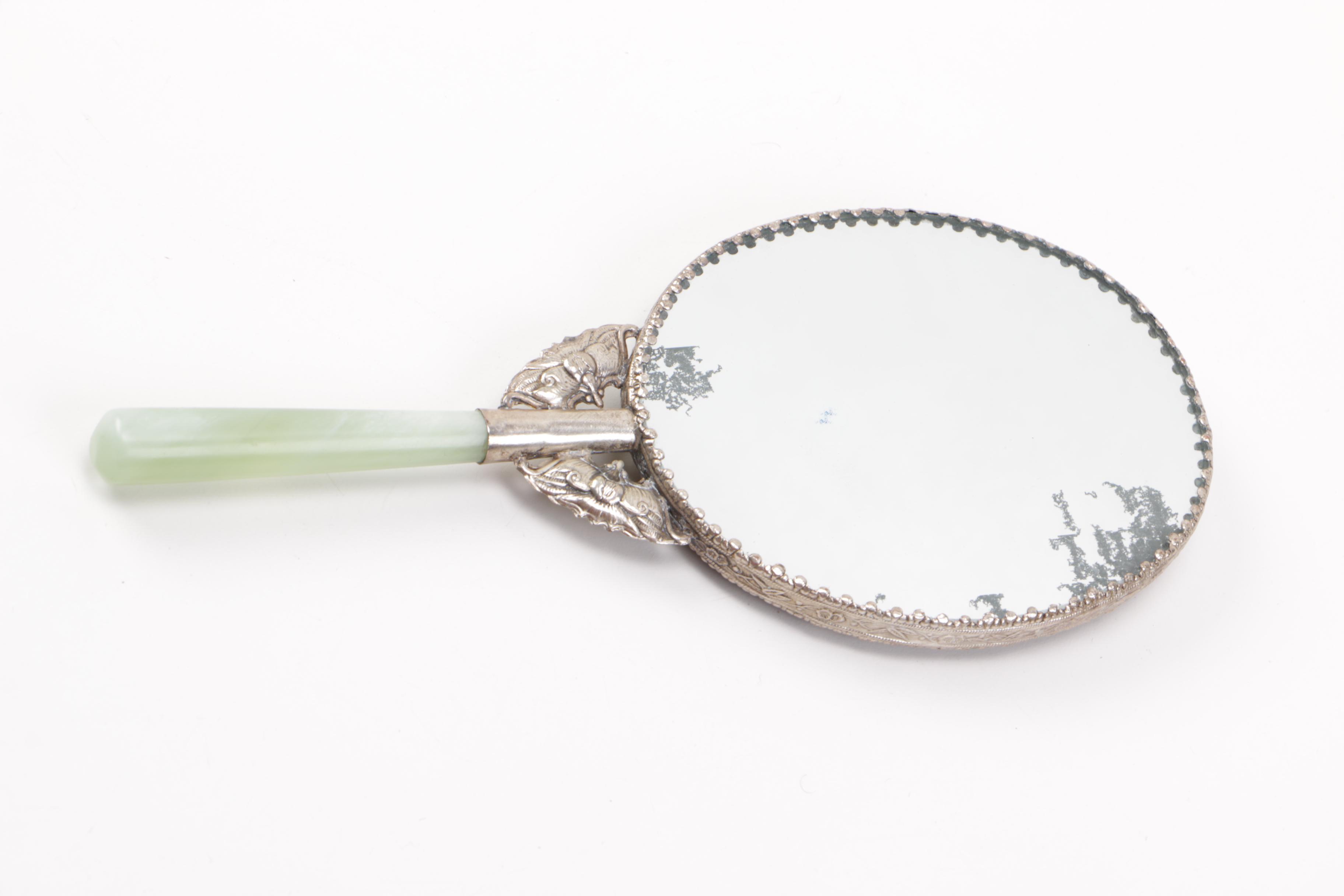 Victorian Era Ornate Hand Mirrors with Sterling Silver EBTH