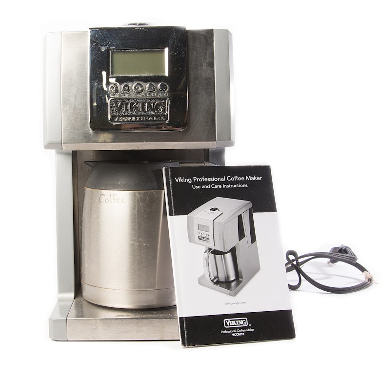 Viking Professional Coffee Maker Vccm12 12 Cups Stainless Steel Carafe Silver 90 00 Picclick