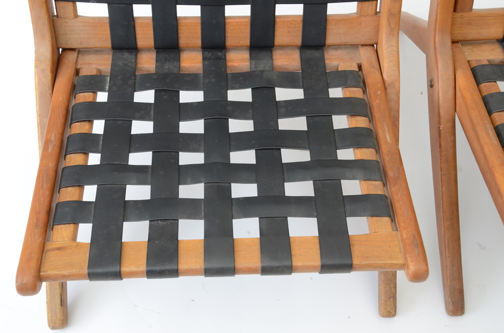 Pair of Mid Century Modern Folding Chair Frames EBTH